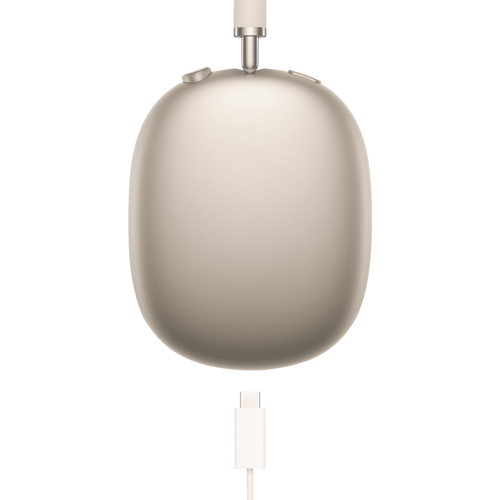 Apple AirPods Max with Active Noise Cancellation (USB-C, Starlight)_4