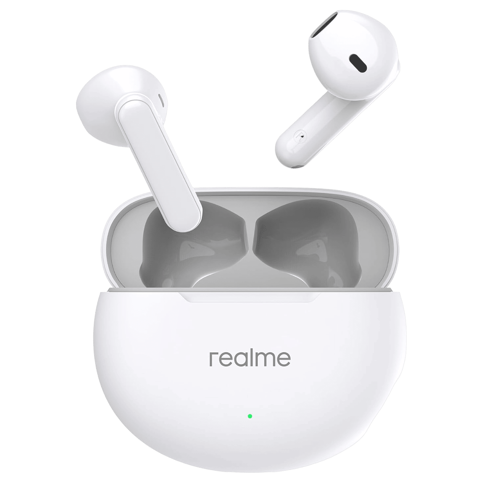 realme Buds T01 TWS Earbuds with AI ENC Noise Cancellation (IPX4 Water Resistant, Google Fast Pair, White) _1