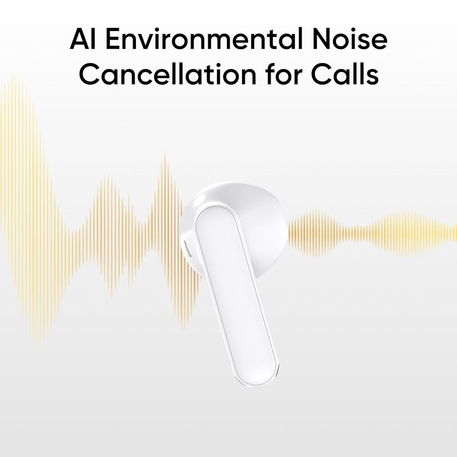 realme Buds T01 TWS Earbuds with AI ENC Noise Cancellation (IPX4 Water Resistant, Google Fast Pair, White) _6