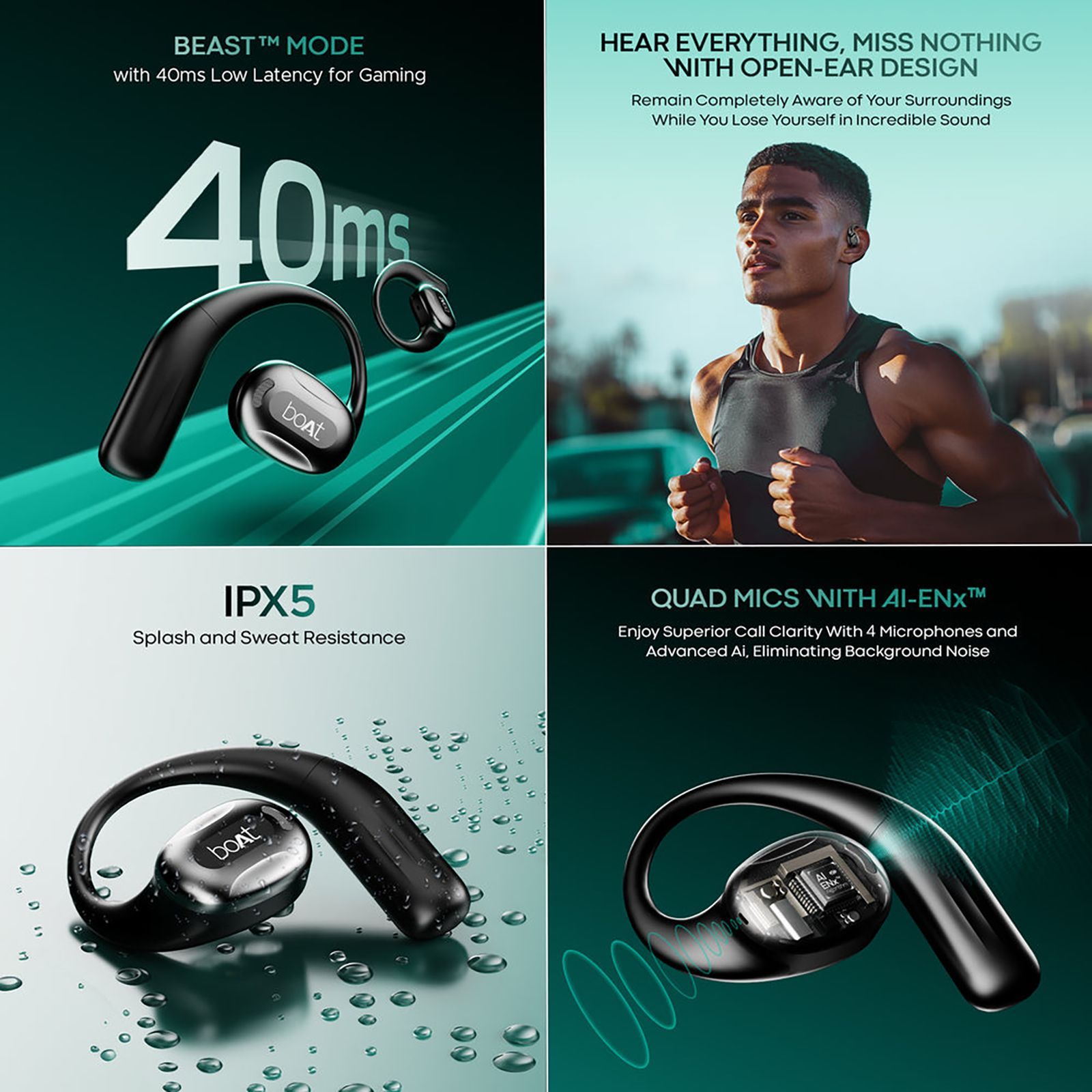 boAt Airdopes ProGear TWS Earbuds (IPX5 Sweat Resistant, Air Conduction Technology, Active Black) boAt Airdopes ProGear TWS Earbuds (IPX5 Sweat Resistant, Air Conduction Technology, Active Black) _10