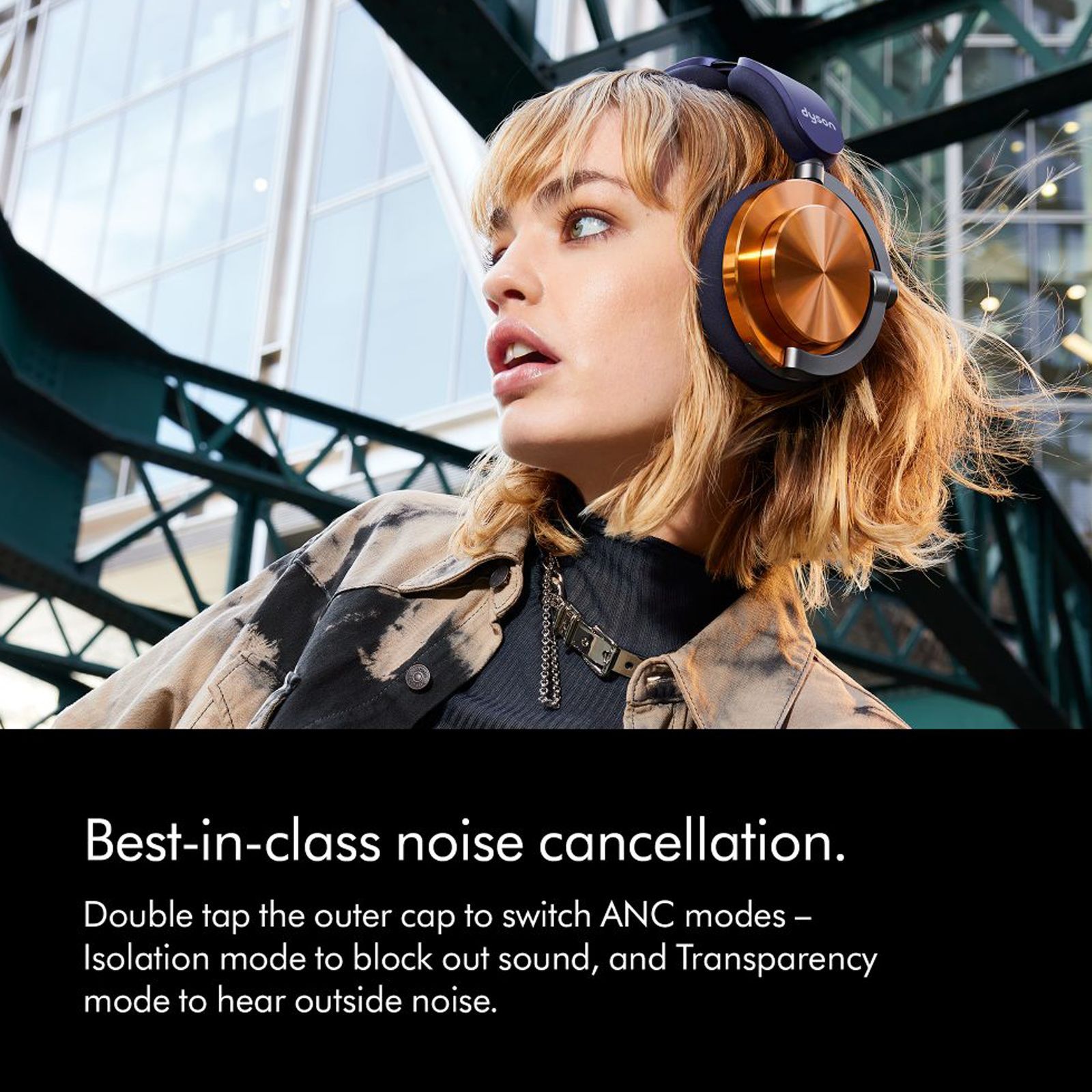 dyson OnTrac Bluetooth Headphone with Mic (Siri Voice Assistant, Over Ear, CNC Copper)_10