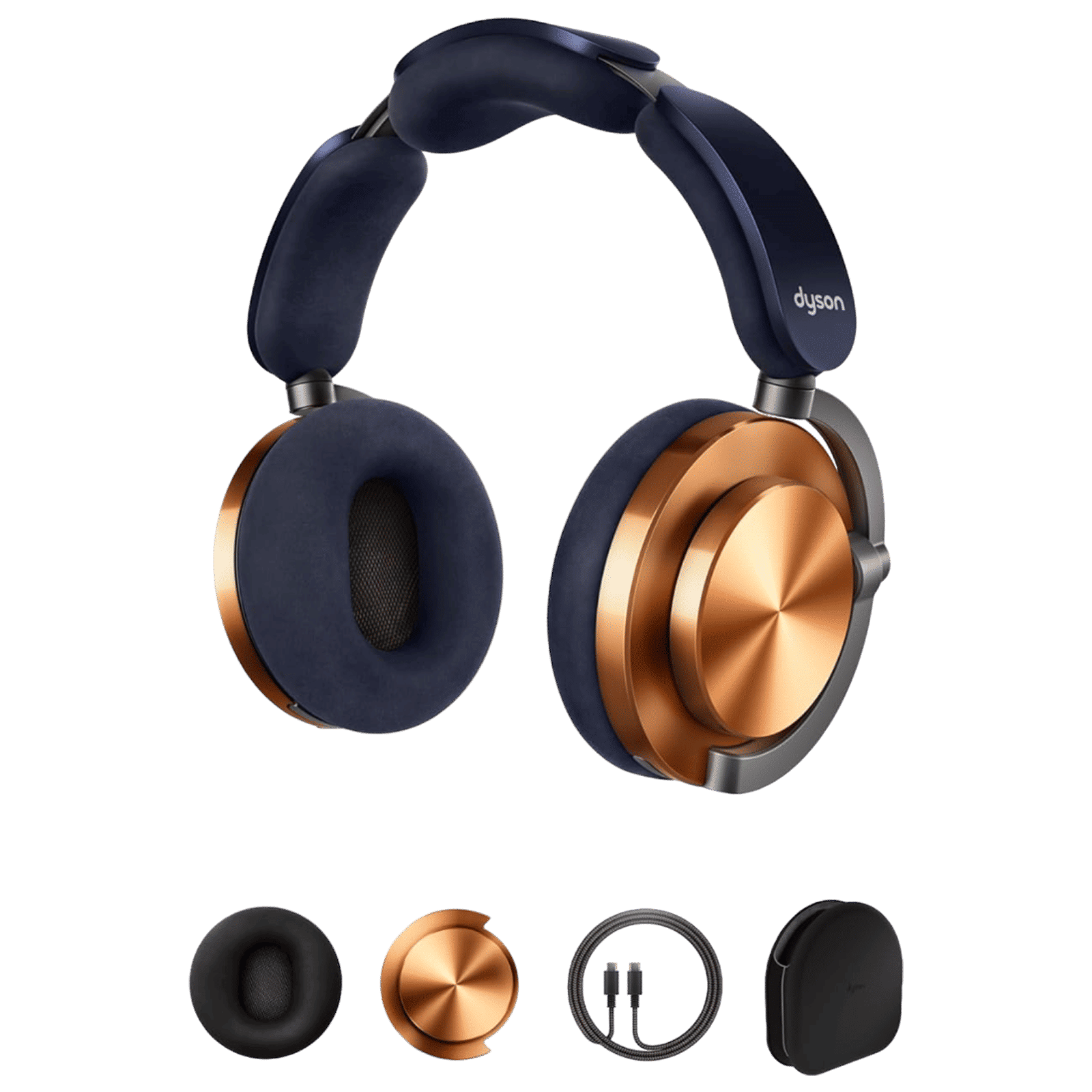 dyson OnTrac Bluetooth Headphone with Mic (Siri Voice Assistant, Over Ear, CNC Copper)_1