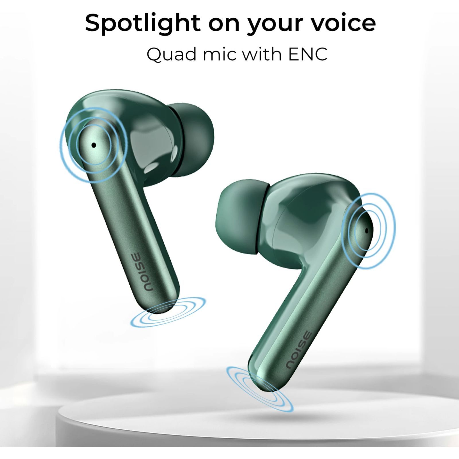 noise Air Buds Pro 4 TWS Earbuds with Active Noise Cancellation (IPX5 Water Resistant, Spatial Audio, Jade Green)_9