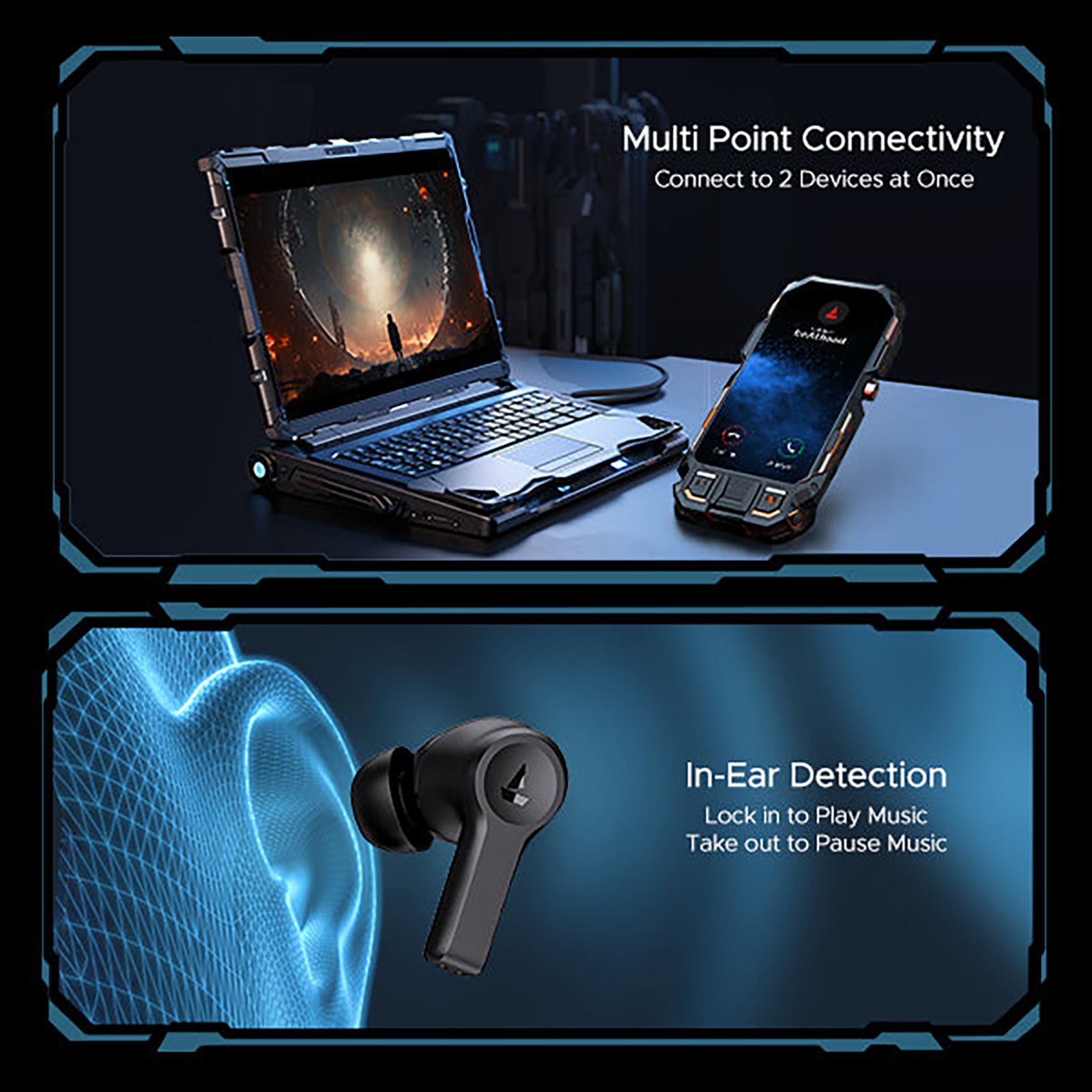 boAt Nirvana Lucid TWS Earbuds with Active Noise Cancellation (IPX5 Water Resistant, ASAP Charge, Gunmetal Black)_4