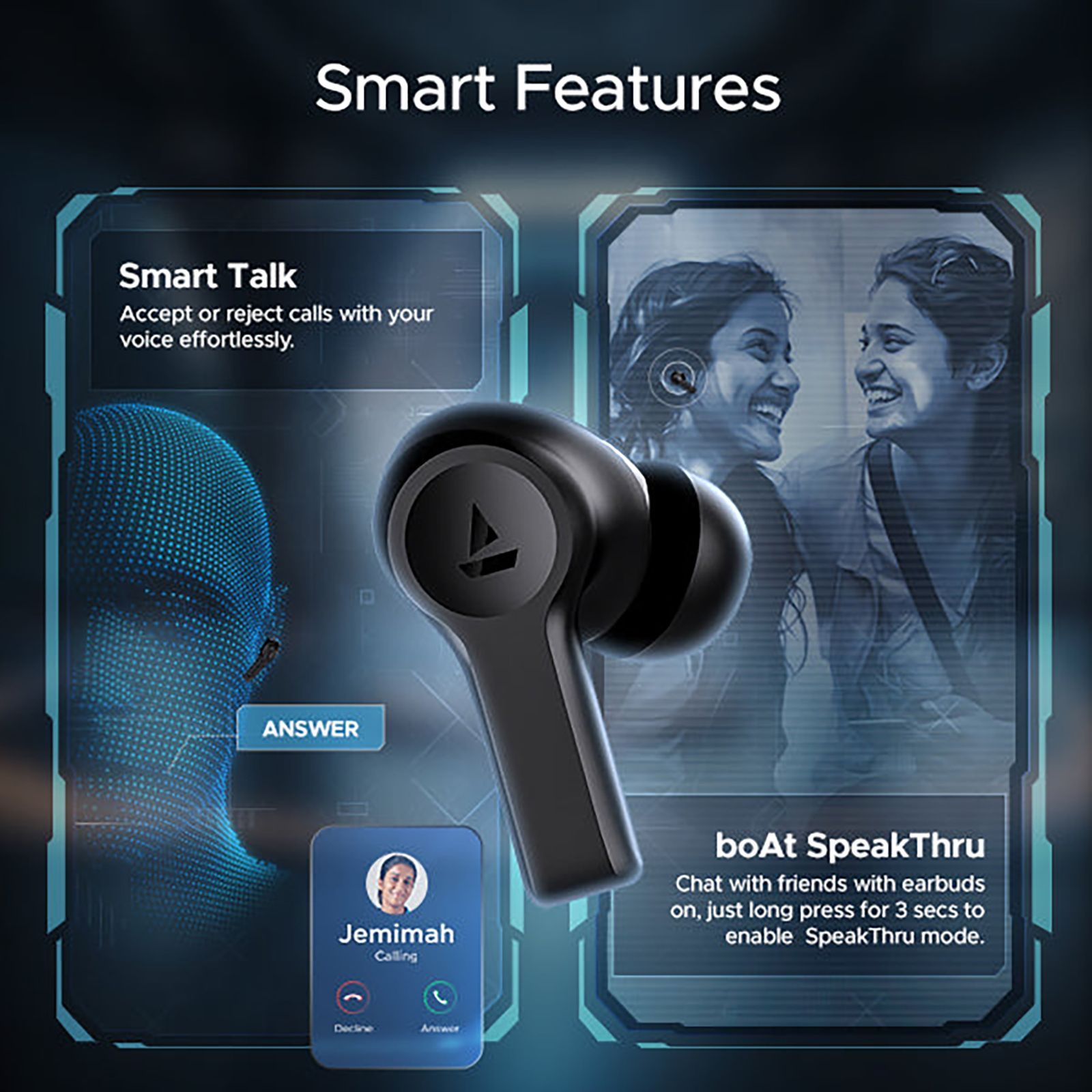 boAt Nirvana Lucid TWS Earbuds with Active Noise Cancellation (IPX5 Water Resistant, ASAP Charge, Gunmetal Black)_5