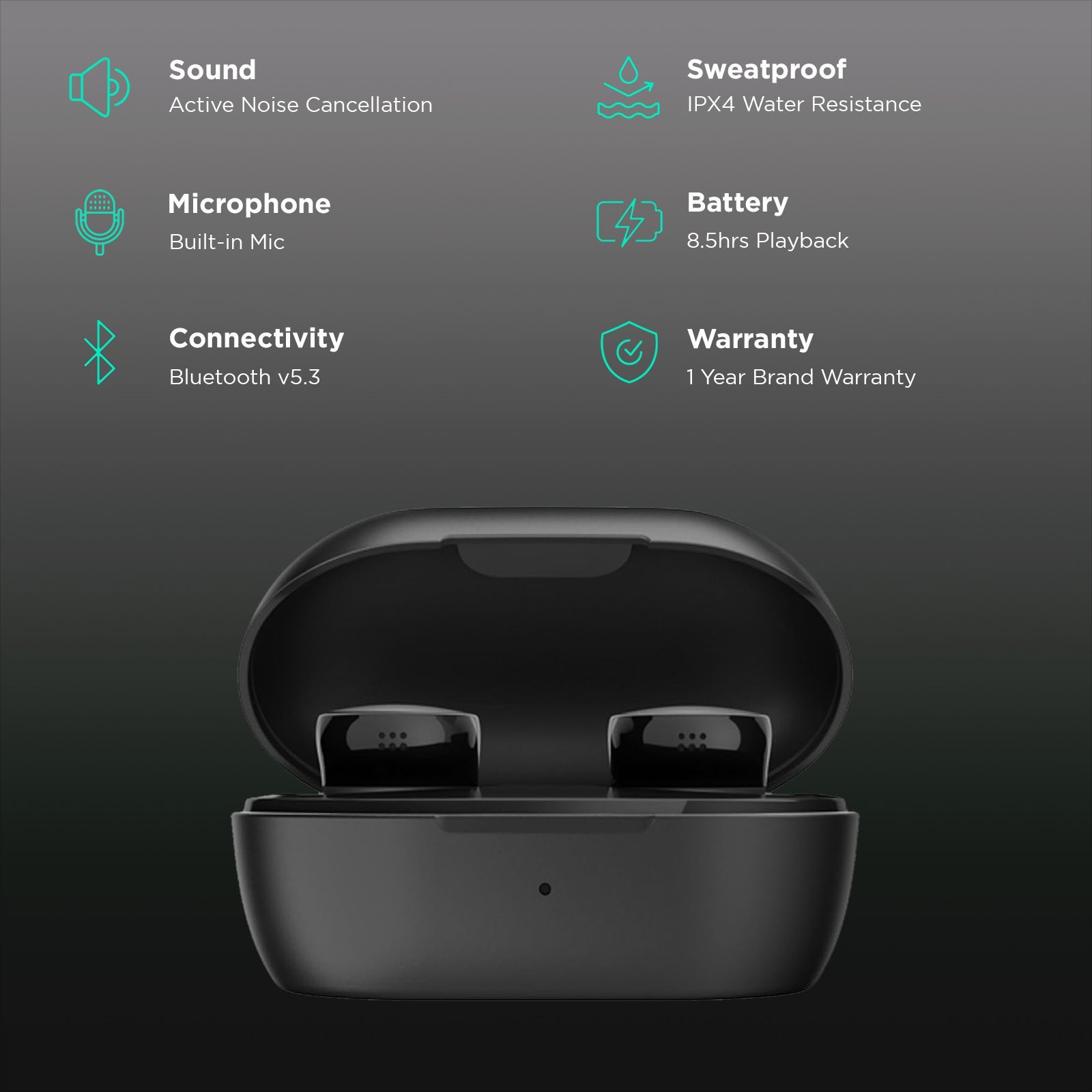 BOSE QuietComfort 888507-0100 TWS Earbuds with Active Noise Cancellation (IPX4 Water and Sweat Resistant, Multipoint Connectivity, Black)_2