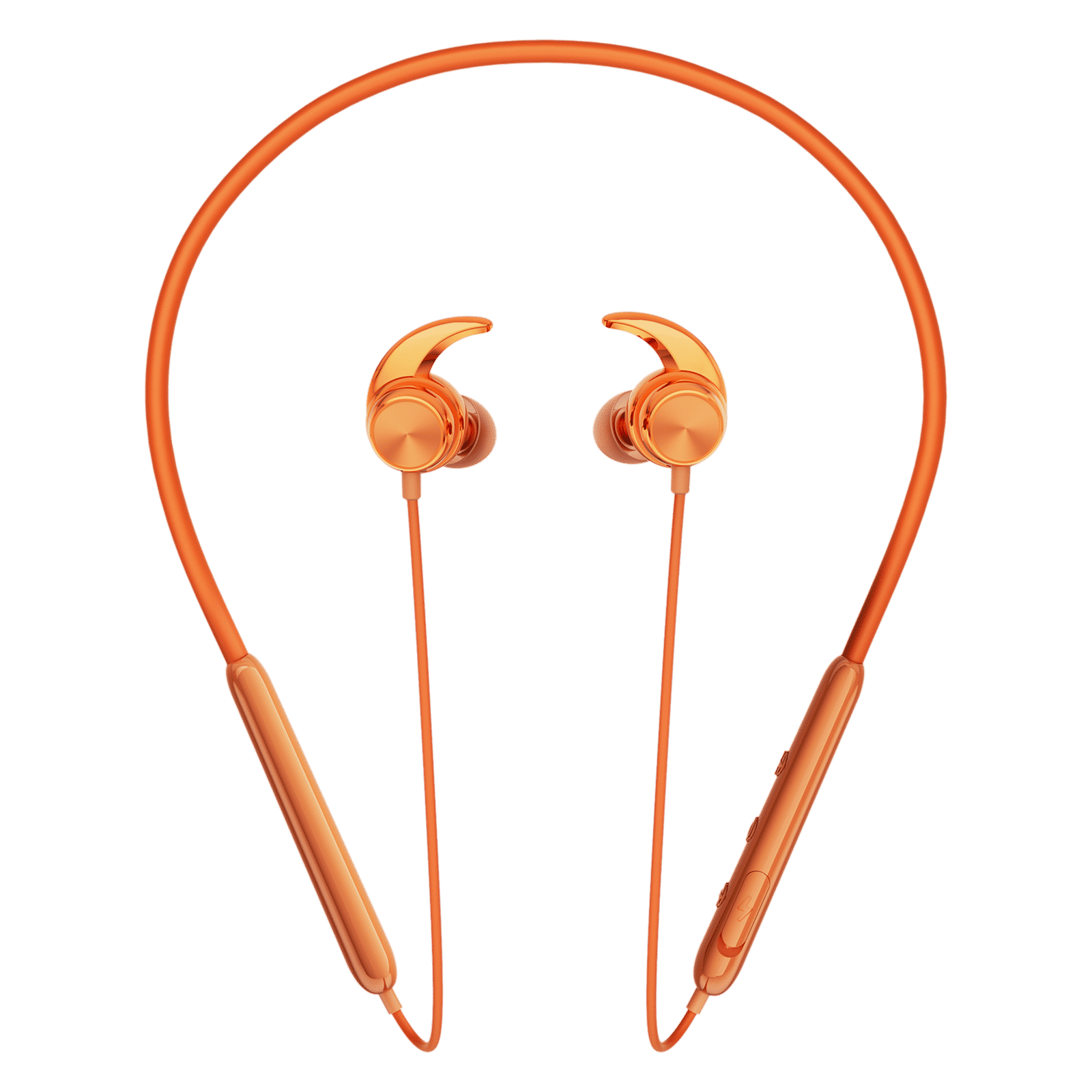 Itel N35 PRO IEB-35 Neckband (IPX5 Water Resistant, 10mm Bass Boost Driver, Orange)_3