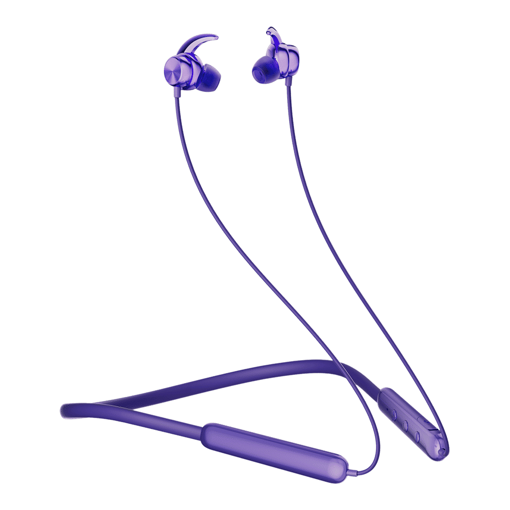 Itel N35 PRO IEB-35 Neckband (IPX5 Water Resistant, 10mm Bass Boost Driver, Purple)_1