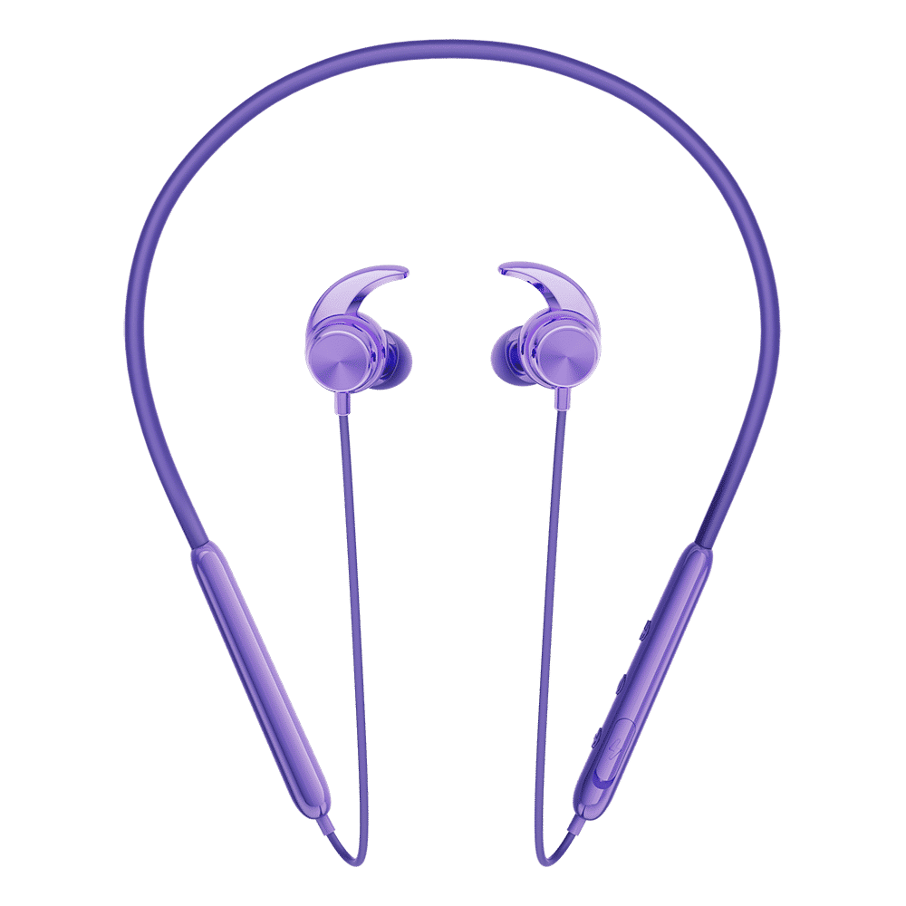 Itel N35 PRO IEB-35 Neckband (IPX5 Water Resistant, 10mm Bass Boost Driver, Purple)_3