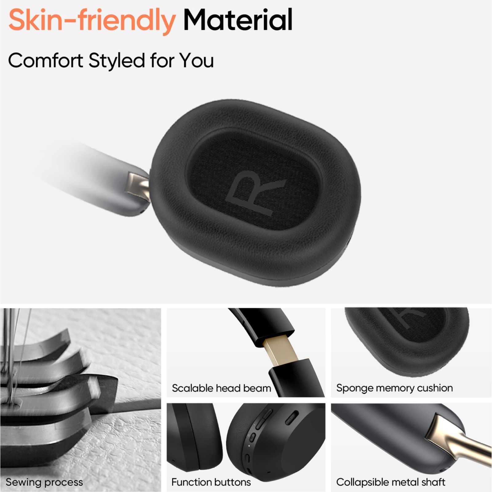 realme TechLife Studio H1 Bluetooth Headphone with Mic (Active Noise Cancellation, Google Fast Pair, Black) realme TechLife Studio H1 Bluetooth Headphone with Mic (Active Noise Cancellation, Google Fast Pair, Black)_10