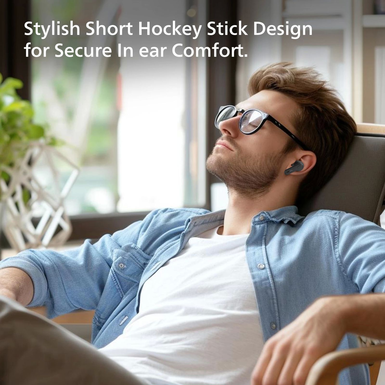 PHILIPS TAT1108BK/00 TWS Earbuds with Environmental Noise Cancellation (IPX4 Splash and Sweat Resistant, Dynamic Drivers, Black)_9