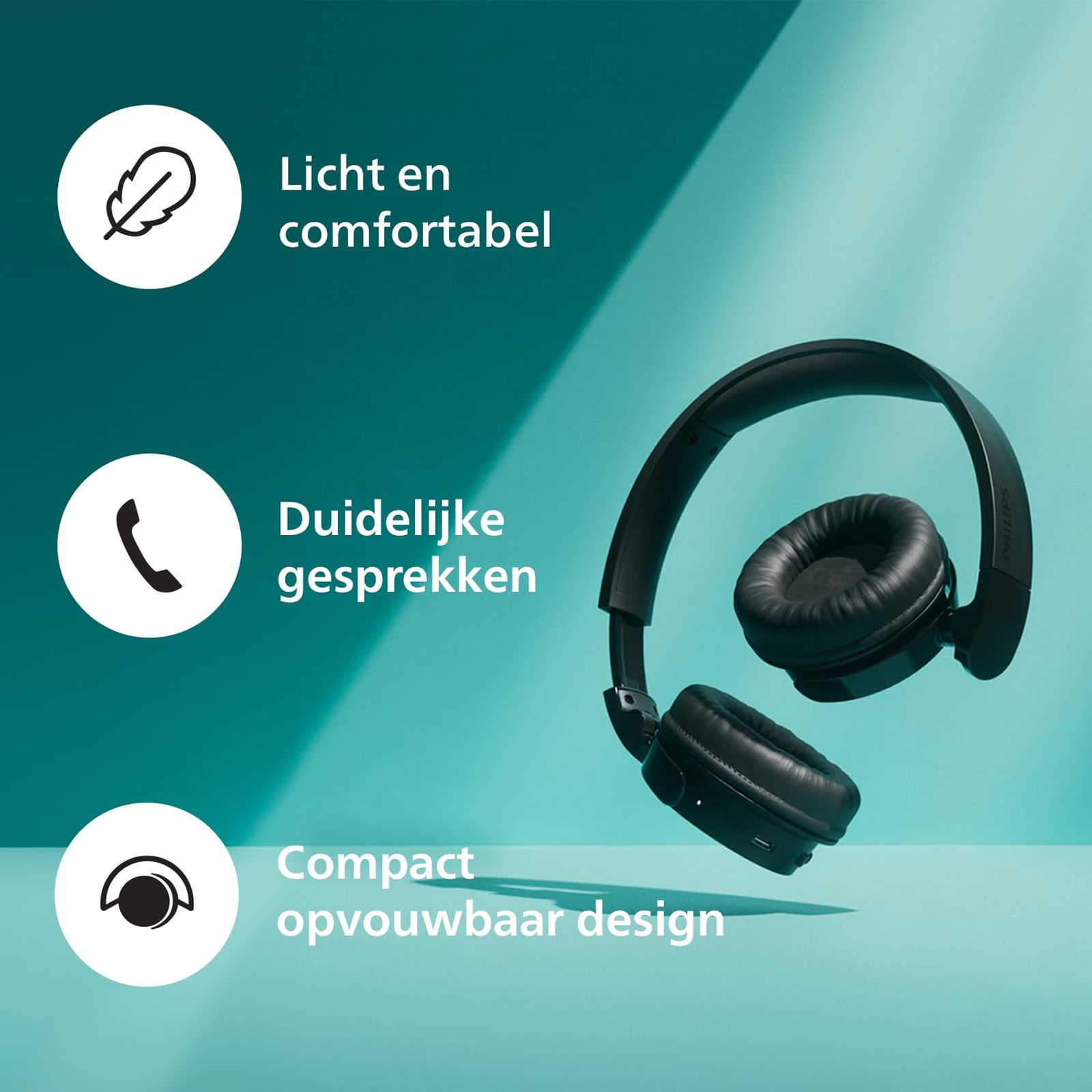PHILIPS 4000 Series TAH4209BK/00 Bluetooth Headphone with Mic (Dynamic Bass, On Ear, Black)_5