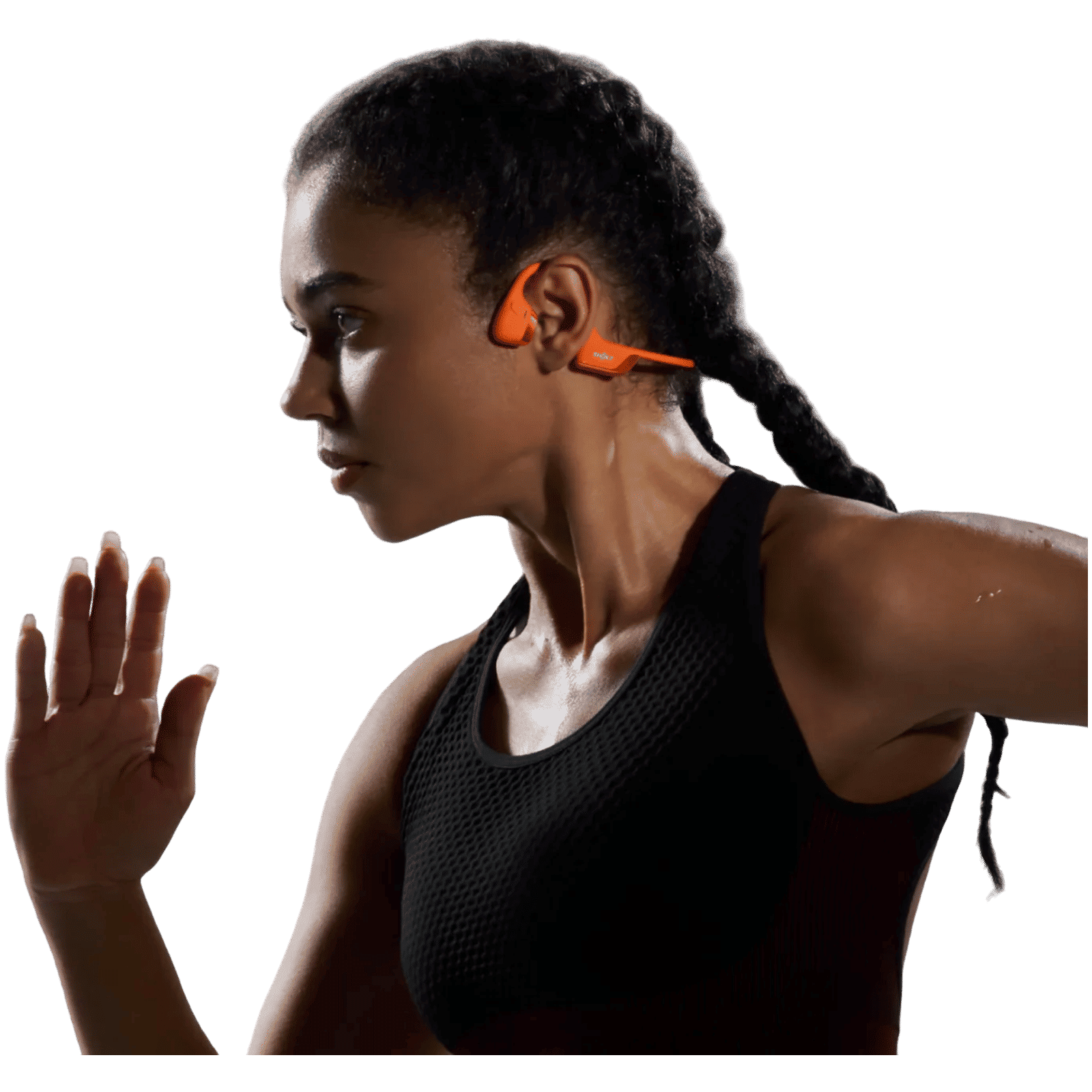 SHOKZ OpenRun Pro 2 Bone Conduction Bluetooth Headphone with Active Noise Cancellation (IP55 Water Resistant, Quick Charge, Orange) SHOKZ OpenRun Pro 2 Bone Conduction Bluetooth Headphone with Active Noise Cancellation (IP55 Water Resistant, Quick Charge, Orange)_6