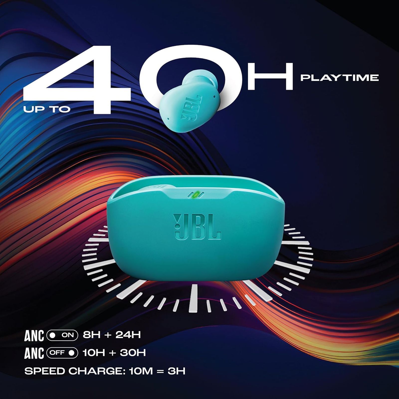 JBL Wave Buds 2 TWS Earbuds with Active Noise Cancellation (IP54 Water Resistant, 40 Hours Playtime, Blue) JBL Wave Buds 2 TWS Earbuds with Active Noise Cancellation (IP54 Water Resistant, 40 Hours Playtime, Blue)_18