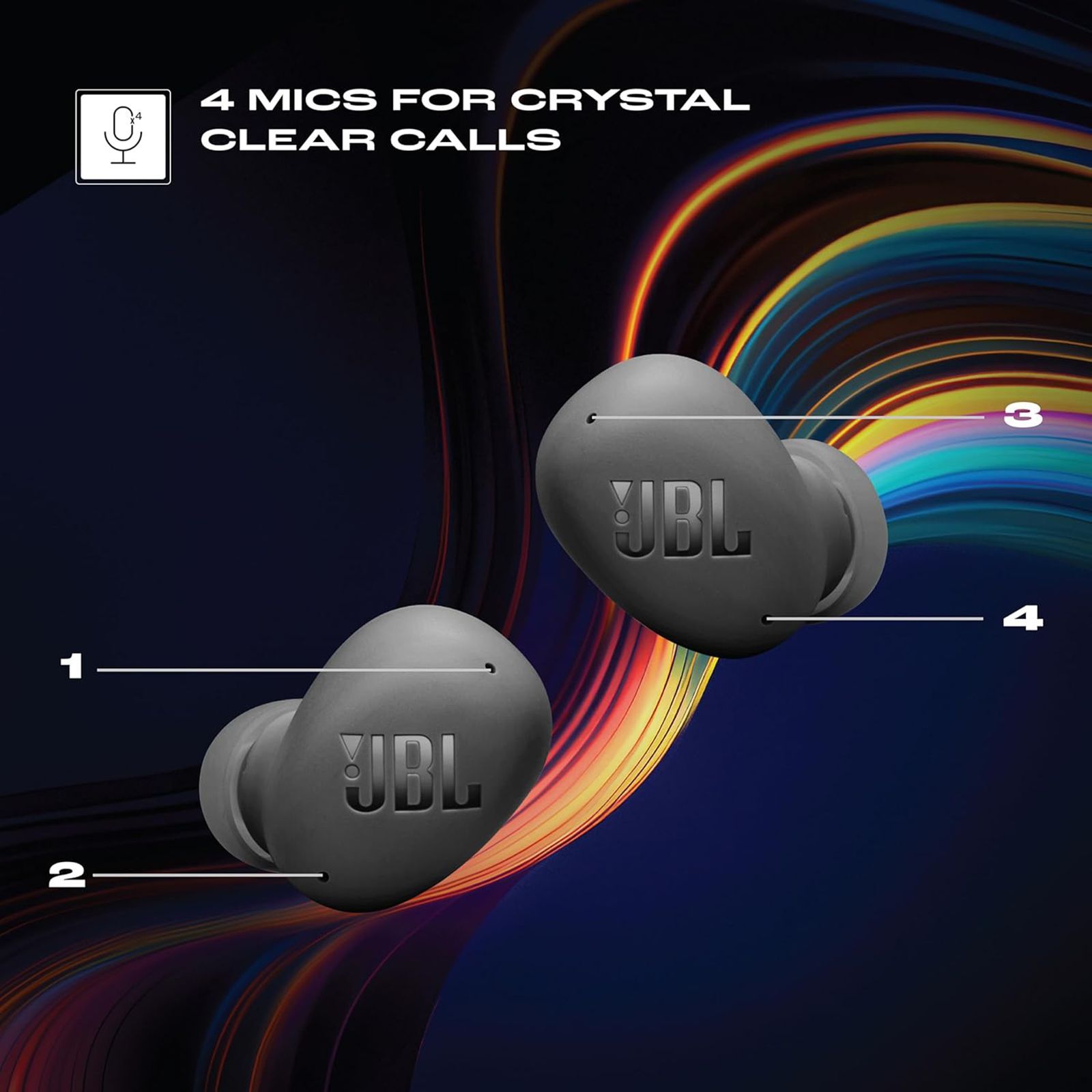 JBL Wave Buds 2 TWS Earbuds with Active Noise Cancellation (IP54 Water Resistant, 40 Hours Playtime, Black)_15