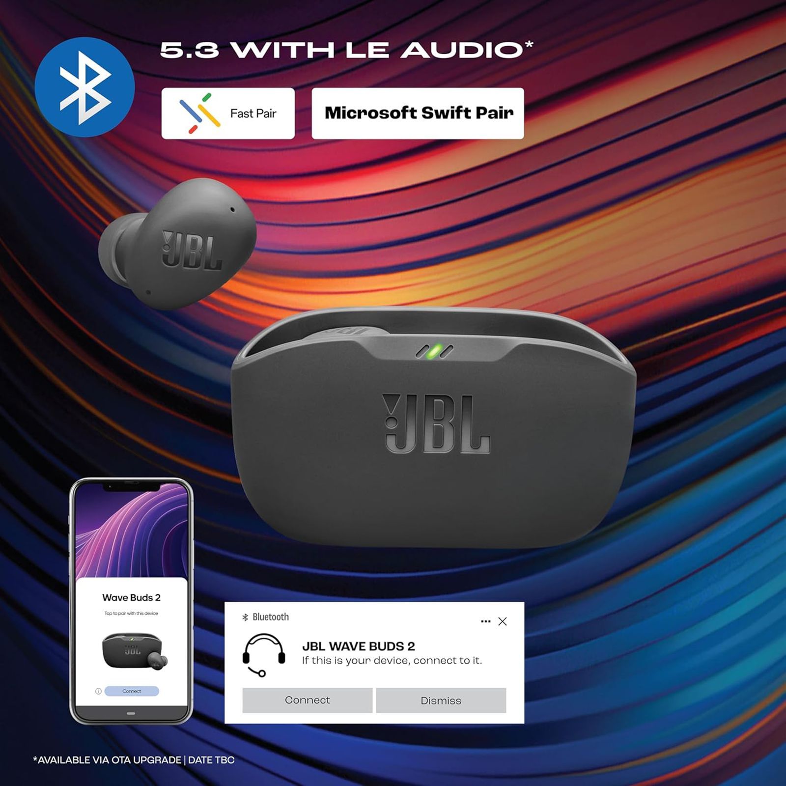 JBL Wave Buds 2 TWS Earbuds with Active Noise Cancellation (IP54 Water Resistant, 40 Hours Playtime, Black)_19