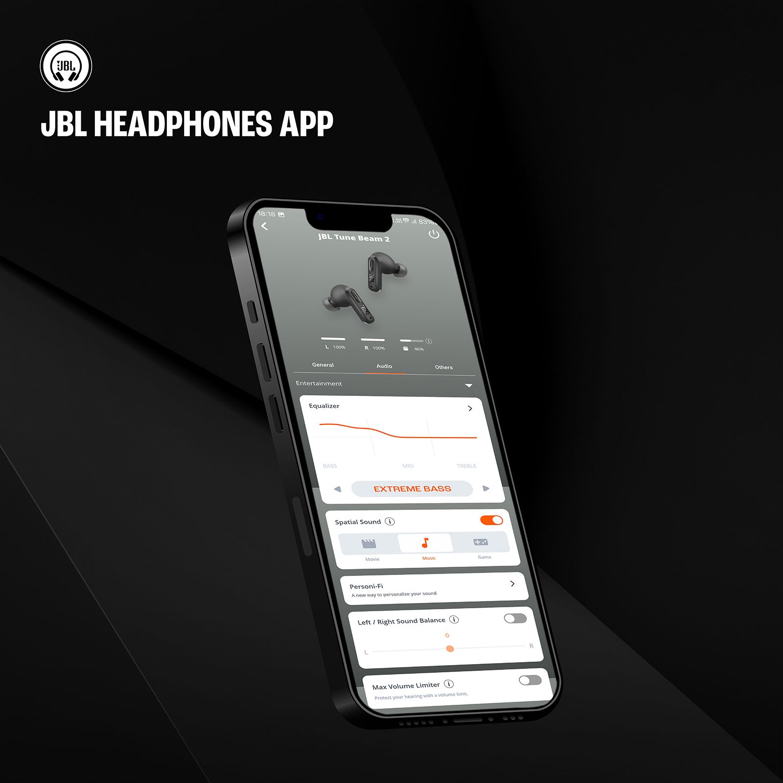JBL Tune Beam 2 TWS Earbuds with Adaptive Noise Cancellation (IP54 Water Resistant, 48 Hours Playback, White)_16