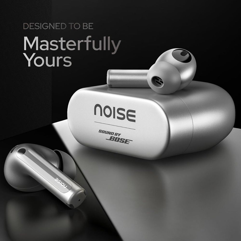 noise Master Buds AUD-HDPHN-MASTERBUDS TWS Earbuds with Adaptive Noise Cancellation (Water Resistant, Immersive Spatial Audio, Silver)_11