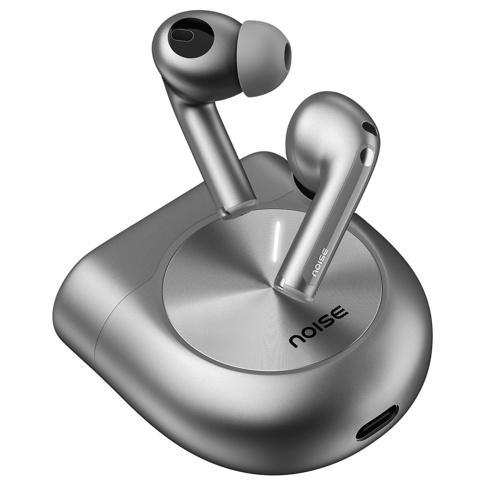 noise Master Buds AUD-HDPHN-MASTERBUDS TWS Earbuds with Adaptive Noise Cancellation (Water Resistant, Immersive Spatial Audio, Silver)_8