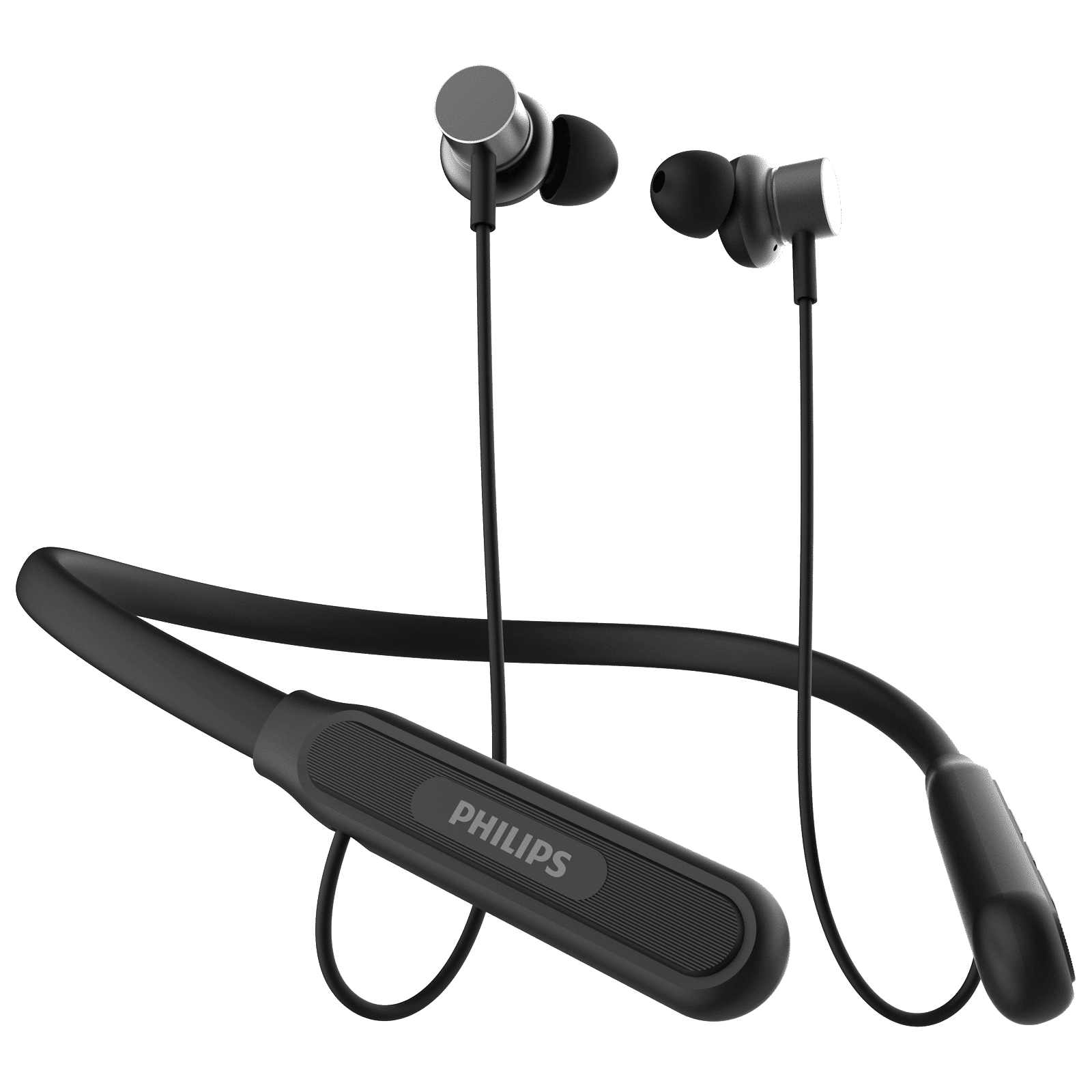 PHILIPS 1000 Series Neckband with Environmental Noise Cancellation (60 Hours Playtime, Deep Black)_3
