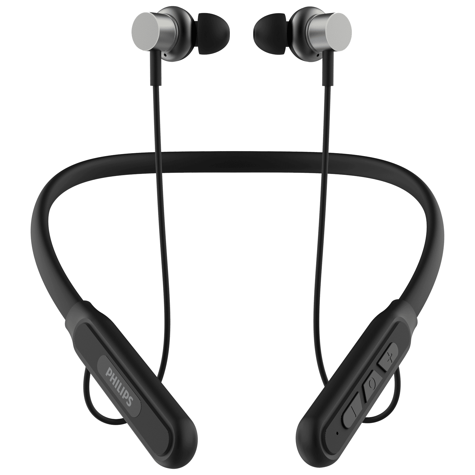 PHILIPS 1000 Series Neckband with Environmental Noise Cancellation (60 Hours Playtime, Deep Black)_1
