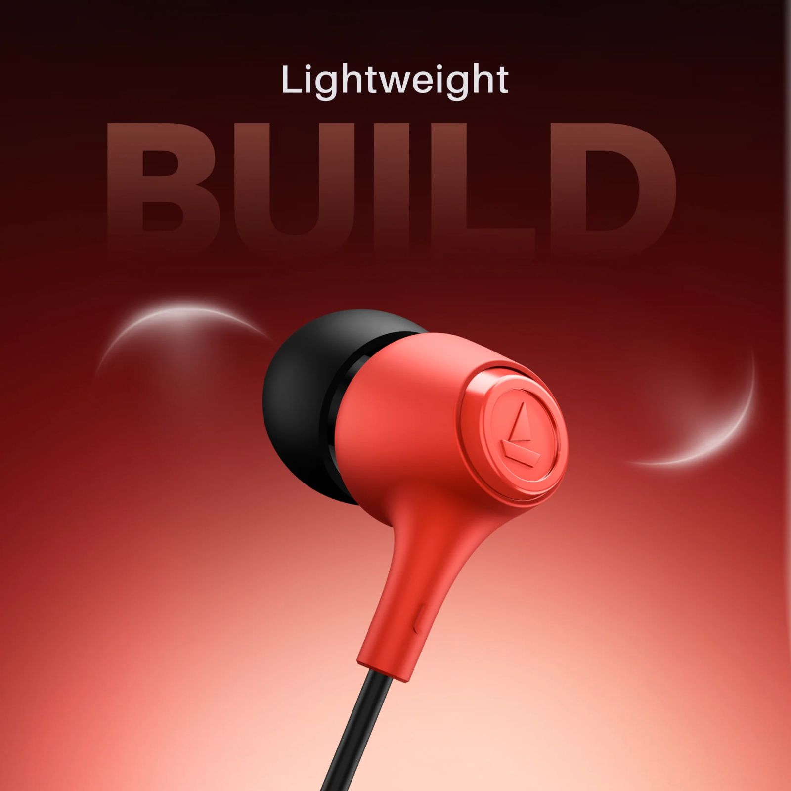 boAt Bassheads 95 Wired Earphone with Mic (3.5mm Connector, In Ear, Raging Red)_4