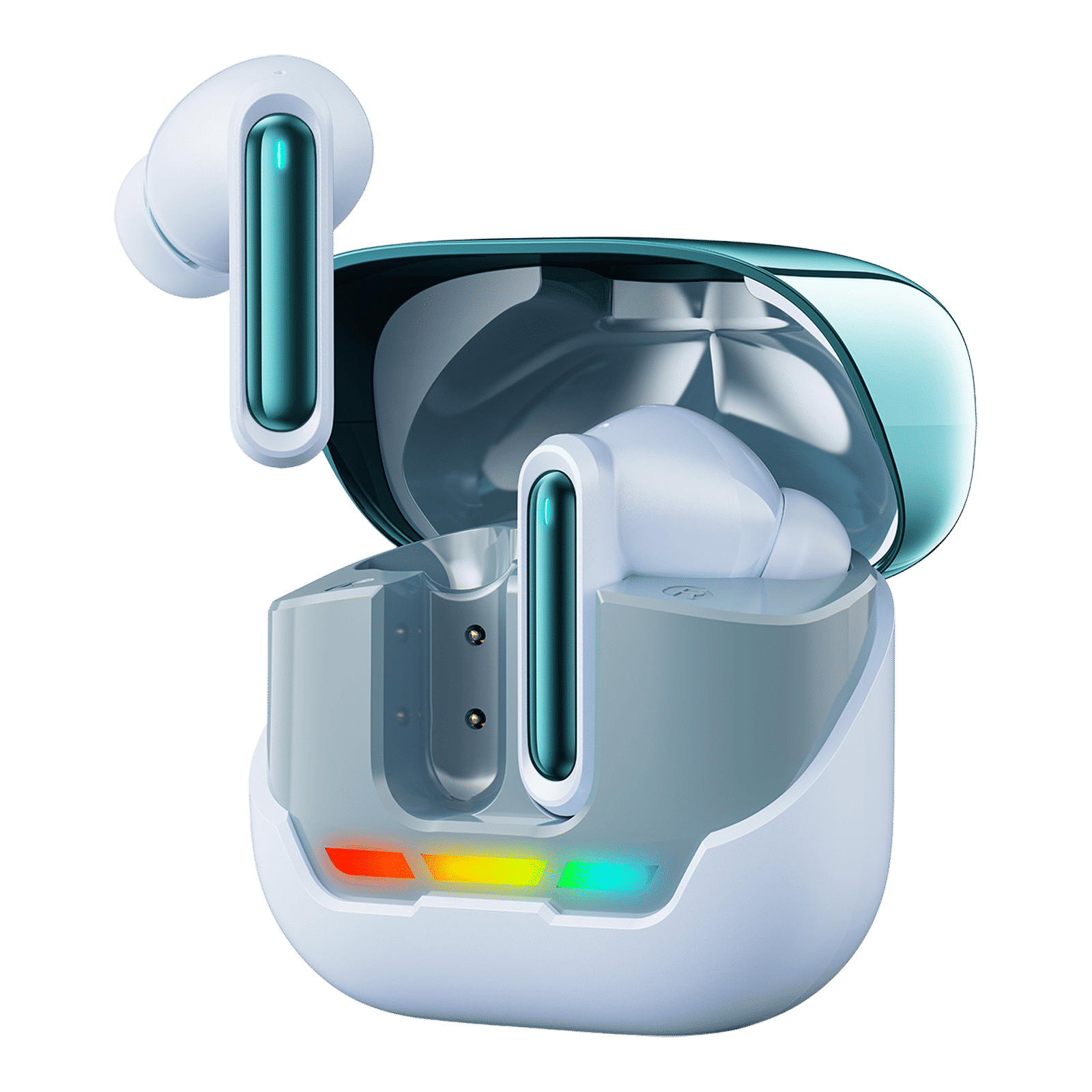 Croma TWS Earbuds with Environmental Noise Cancellation (IPX4 Sweat & Water Resistant, RGB Gaming Lights, Blue)_1