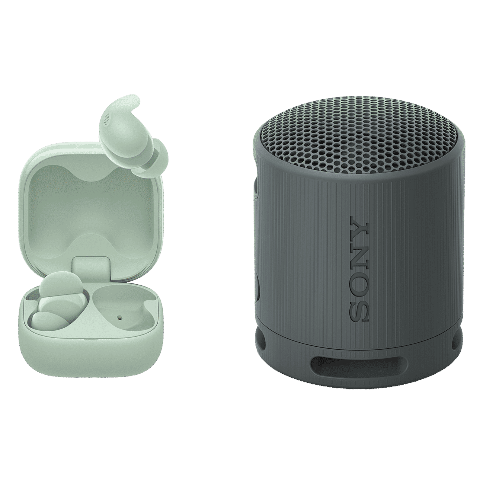 SONY LinkBuds Fit WF-LS910N TWS Earbuds with Active Noise Cancellation (IPX4 Water Resistant, Quick Charge, Green)_5