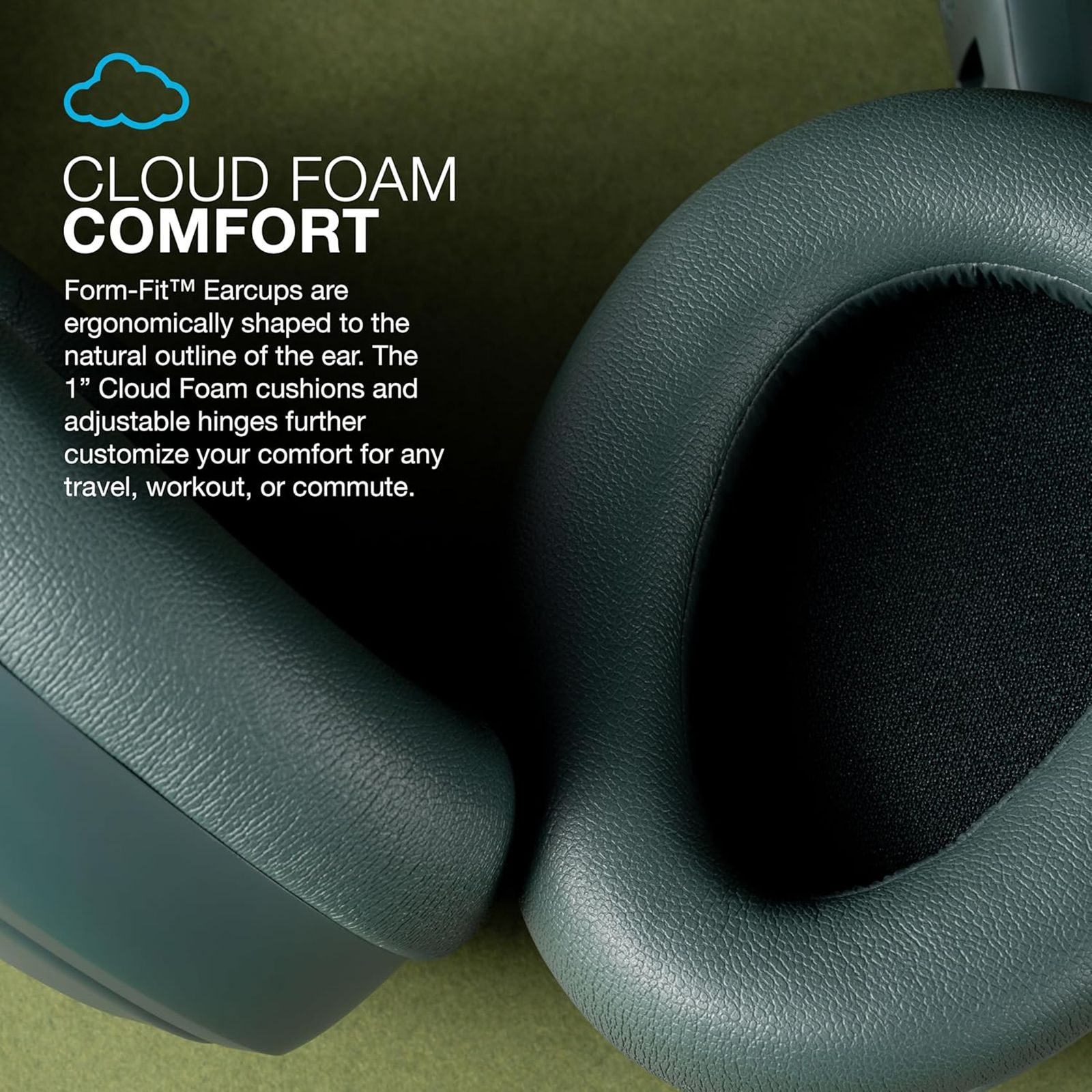 JLAB JBuds LUX HBJLUXANCRSGE62 Bluetooth Headphone with Mic (Hybrid Active Noise Cancellation, Over Ear, Sage)_18