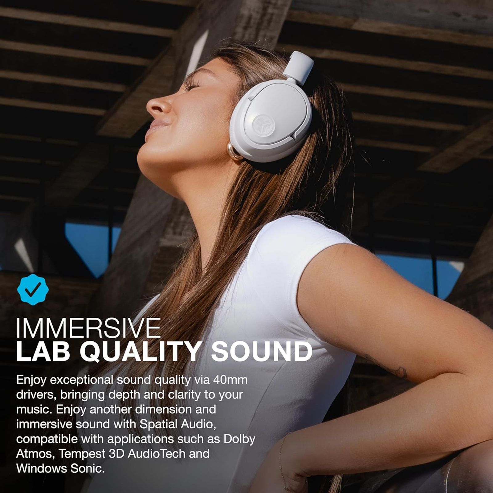 JLAB JBuds LUX HBJLUXANCRWHT62 Bluetooth Headphone with Mic (Hybrid Active Noise Cancellation, Over Ear, Cloud)_14