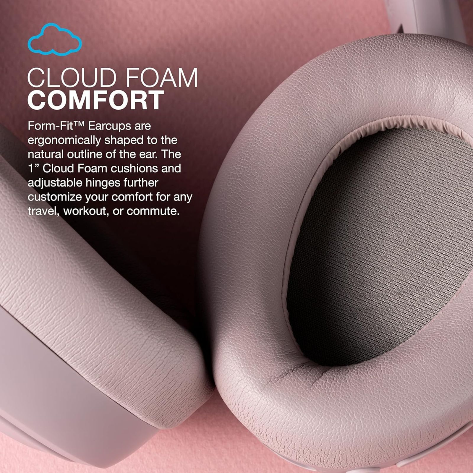 JLAB JBuds LUX HBJLUXANCRMVE62 Bluetooth Headphone with Mic (Hybrid Active Noise Cancellation, Over Ear, Mauve)_17