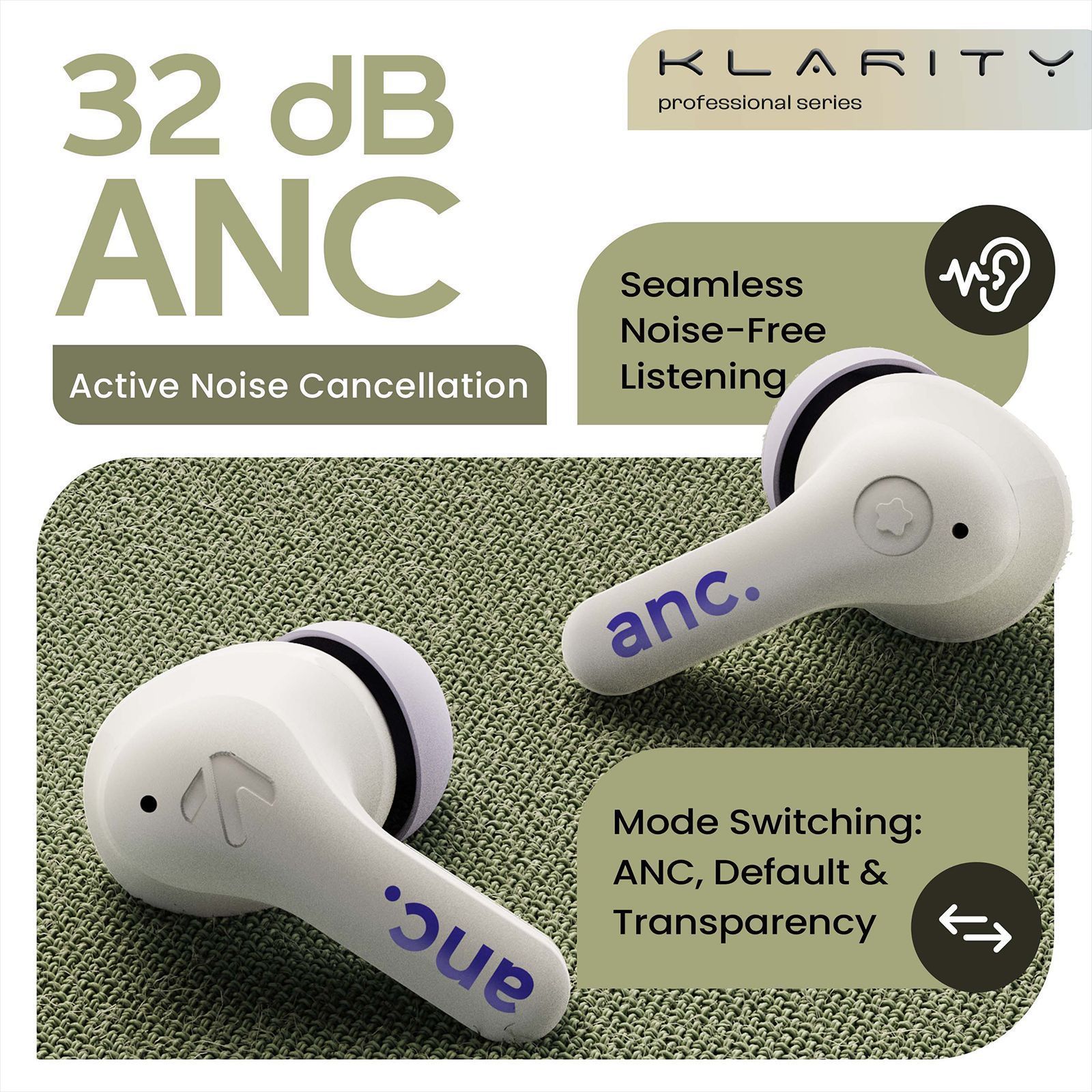 GOBOULT (formerly Boult) Klarity 4 FGTW245WHT TWS Earbuds with Active Noise Cancellation (IPX5 Water Resistant, Fast Charging, White)_12