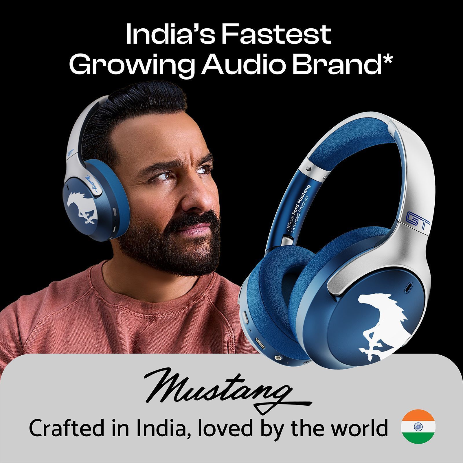 GOBOULT (formerly Boult) Mustang Q FGHP247QQQ Bluetooth Gaming Headphone with Environmental Noise Cancellation (Boom X Technology, Over Ear, Blue)_12