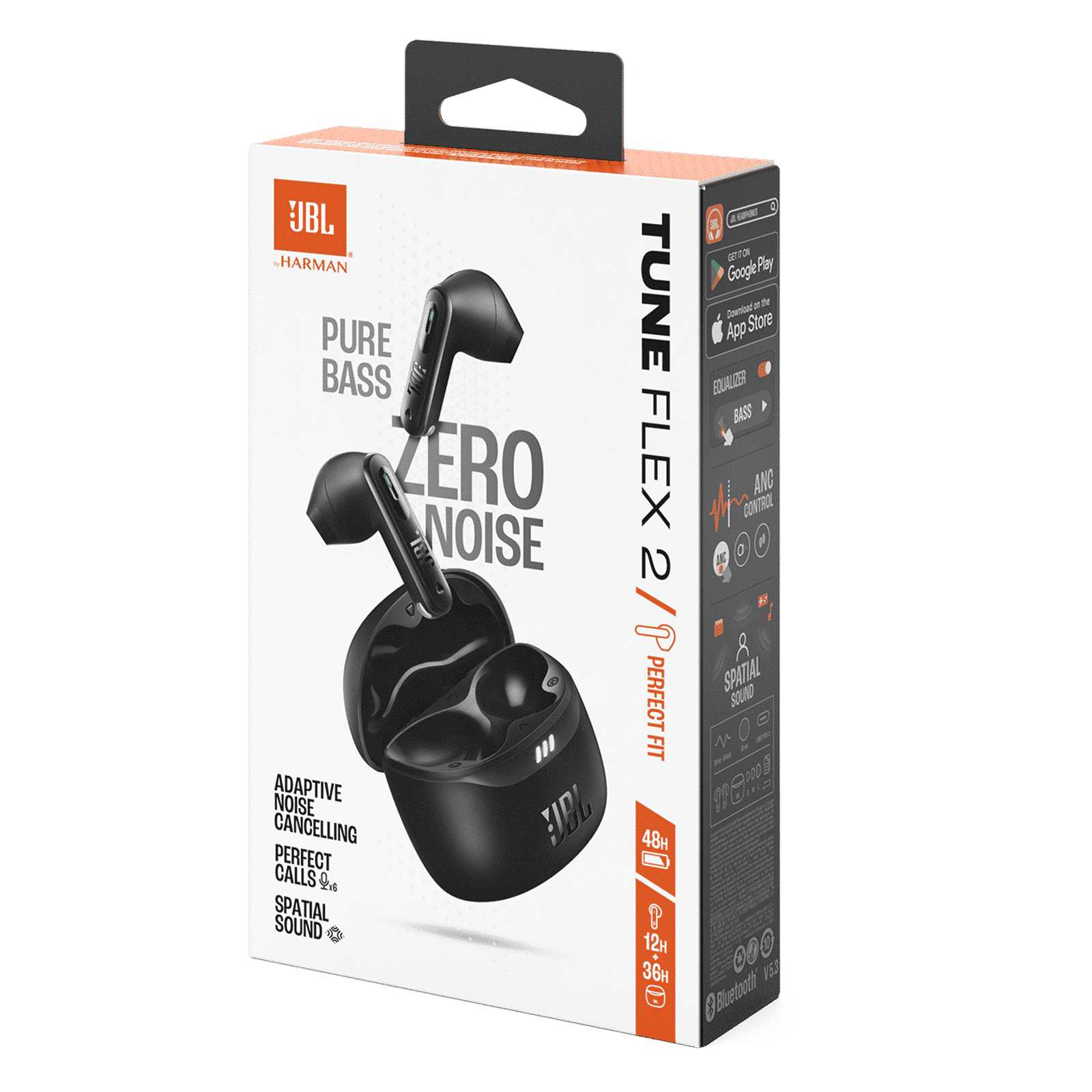 JBL Tune Flex 2 JBLTFLEX2BLK TWS Earbuds with Adaptive Noise Cancellation  (IP54 Dust and Water Resistant, Ambient Aware, Black)_10