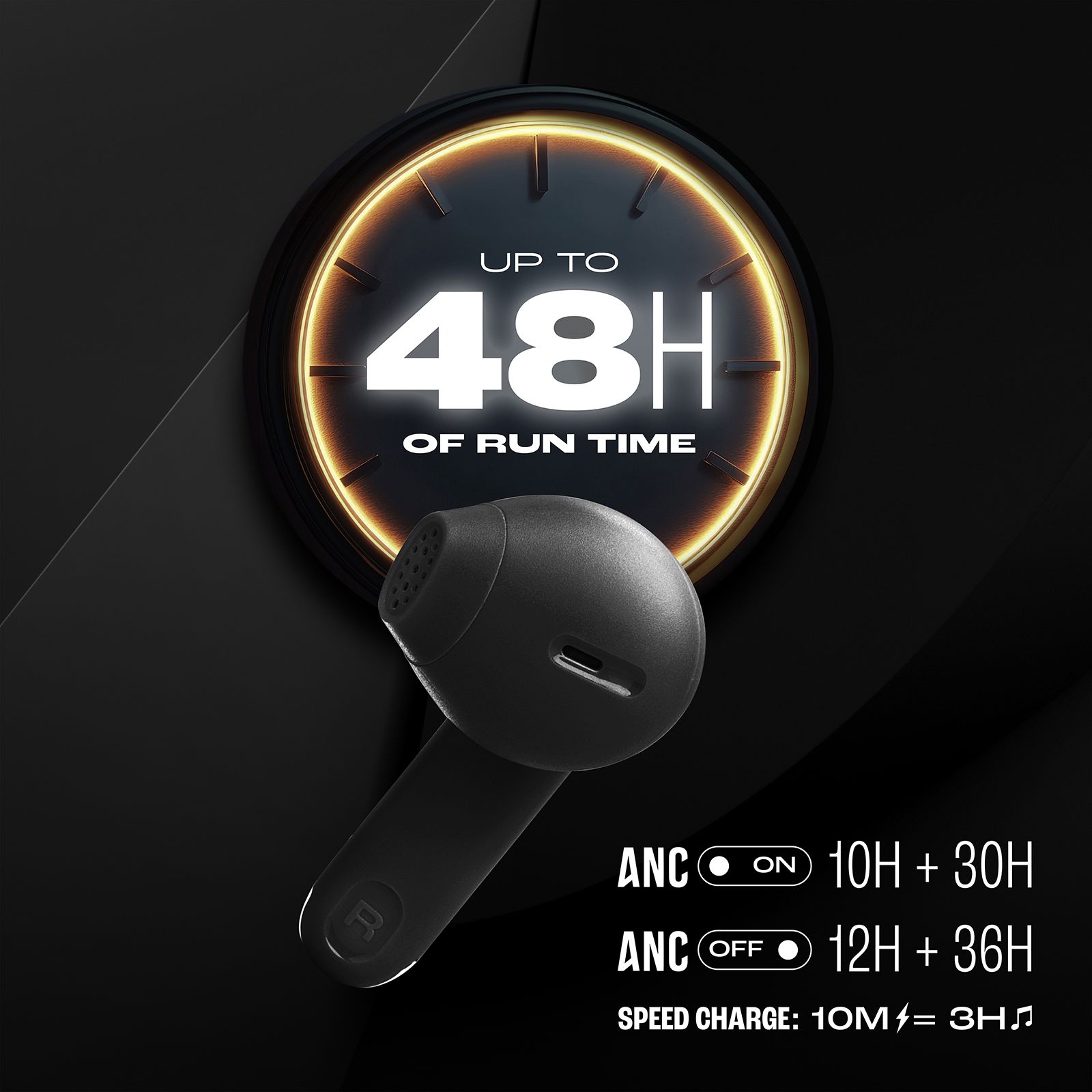 JBL Tune Flex 2 JBLTFLEX2BLK TWS Earbuds with Adaptive Noise Cancellation  (IP54 Dust and Water Resistant, Ambient Aware, Black)_17