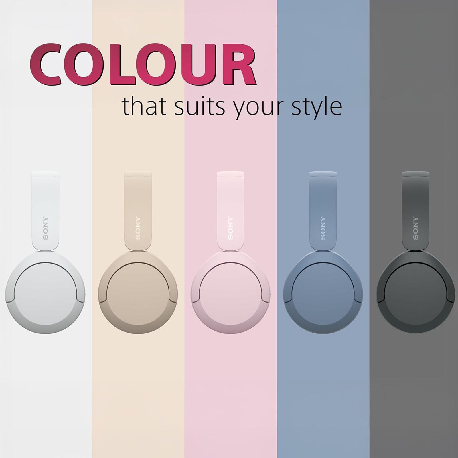 SONY WH-CH520 Bluetooth Headphone with Mic (Digital Sound Enhancement Engine, Over Ear, Pink)_11