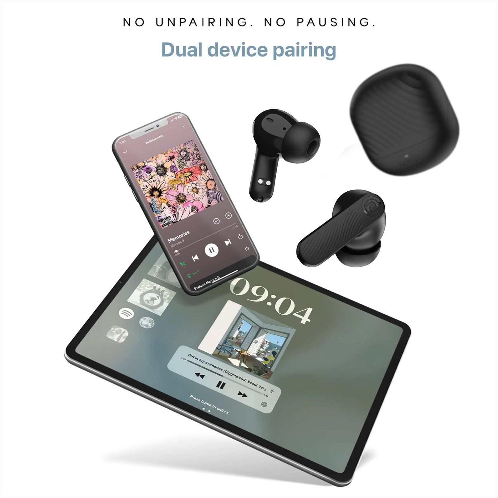 noise Buds X2 TWS Earbuds with Active Noise Cancellation (IPX5 Water Resistant, Instacharge, Ebony Black)_7