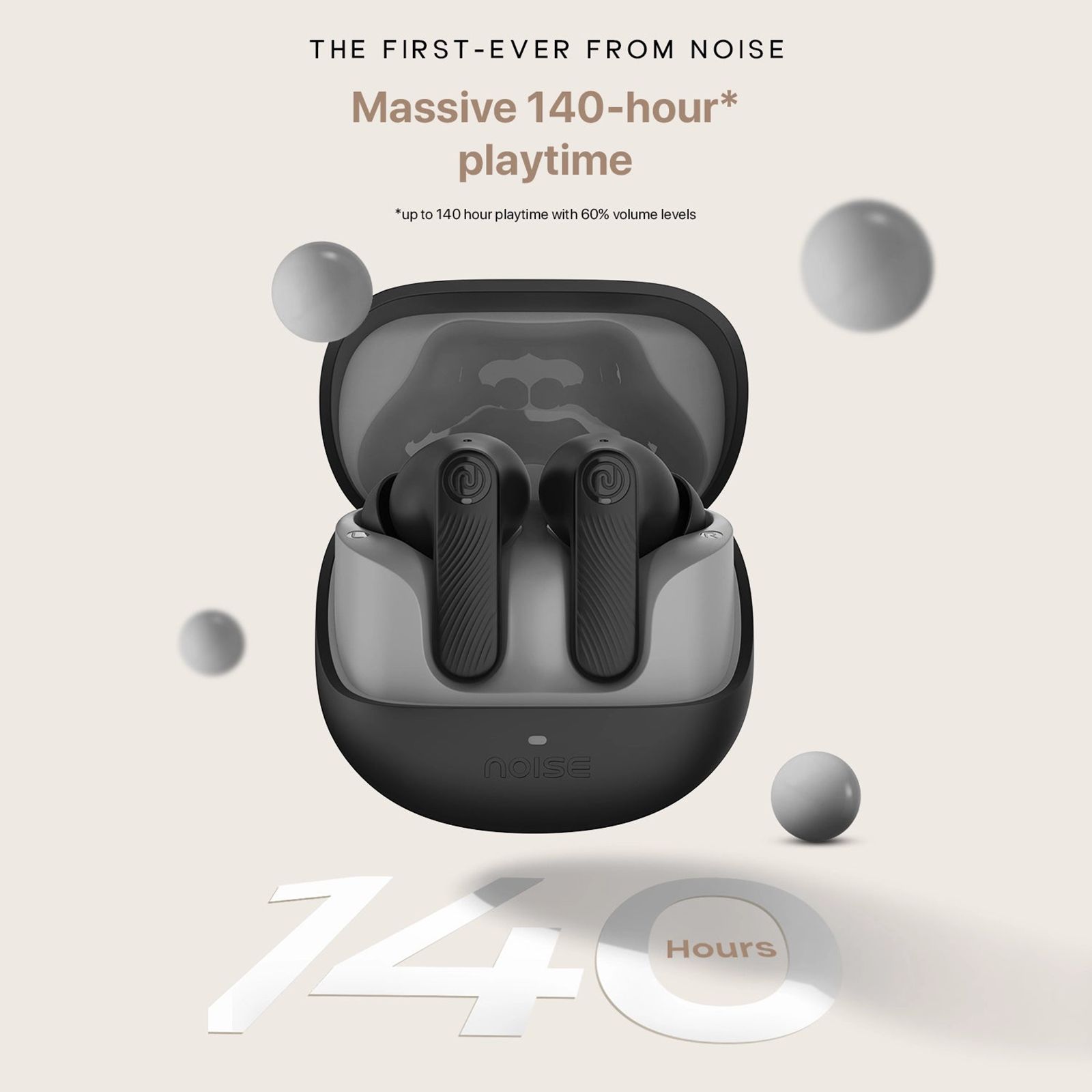 noise Buds X2 TWS Earbuds with Active Noise Cancellation (IPX5 Water Resistant, Instacharge, Ebony Black)_5