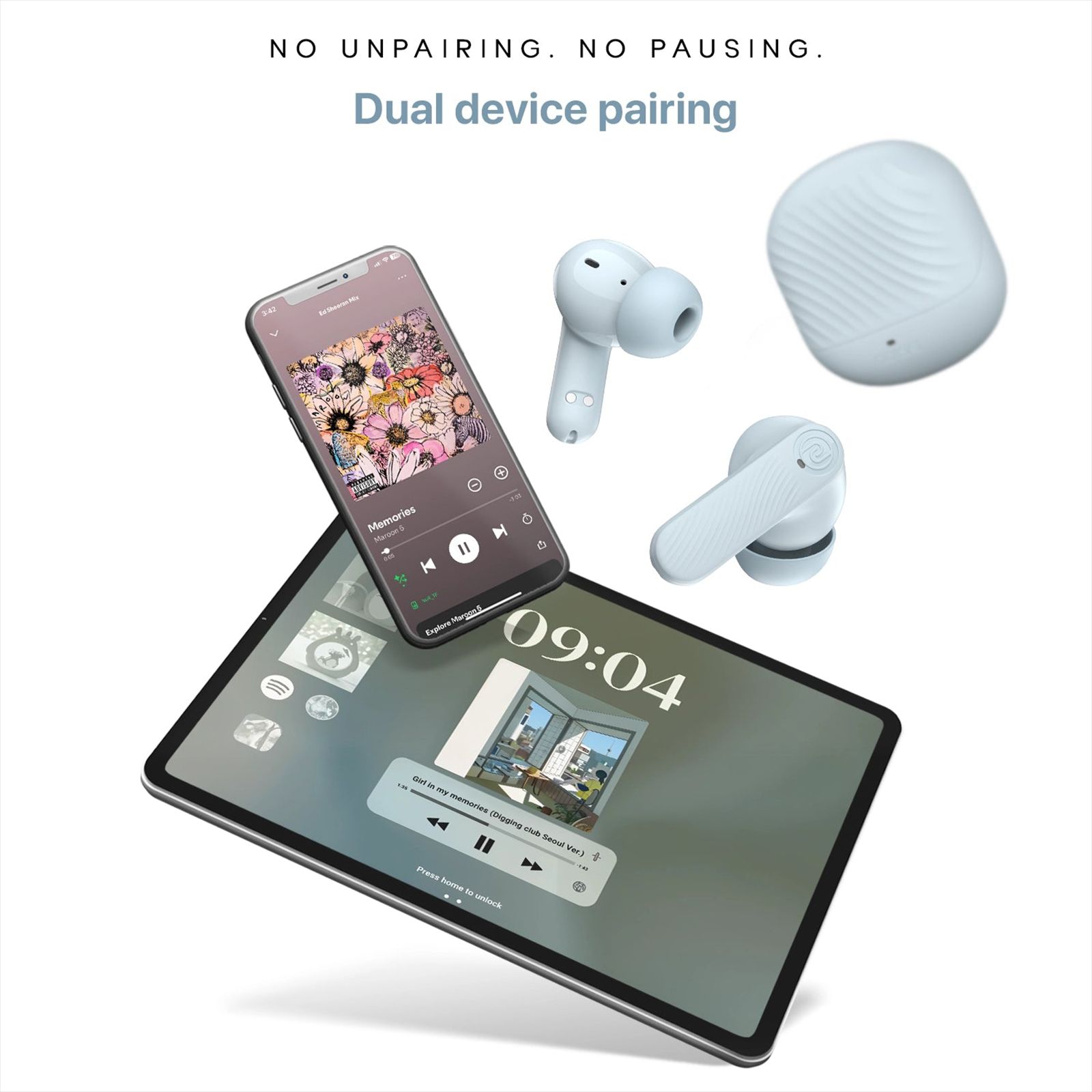 noise Buds X2 TWS Earbuds with Active Noise Cancellation (IPX5 Water Resistant, Instacharge, Tide Blue)_7