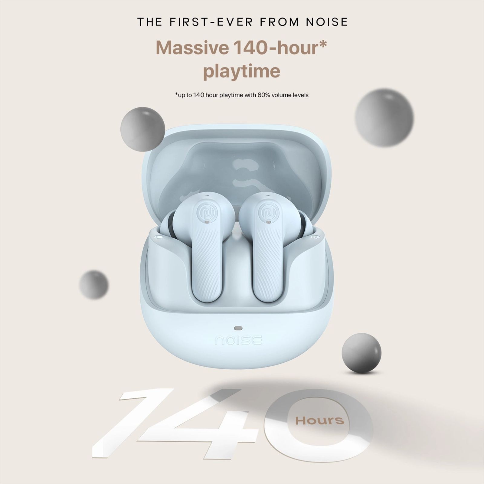 noise Buds X2 TWS Earbuds with Active Noise Cancellation (IPX5 Water Resistant, Instacharge, Tide Blue)_5