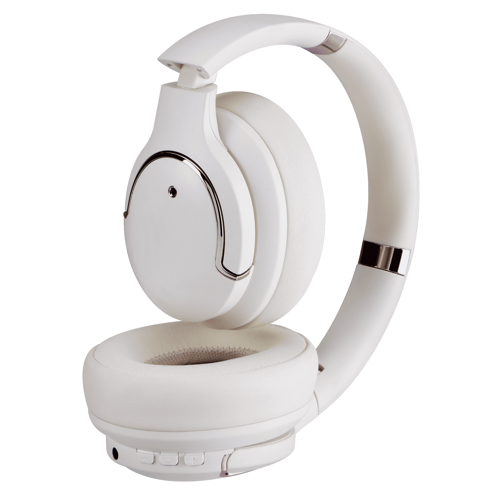 Croma Bluetooth Headphone with Mic (Active Noise Cancellation, Over Ear, Beige) Croma Bluetooth Headphone with Mic (Active Noise Cancellation, Over Ear, Beige)_9