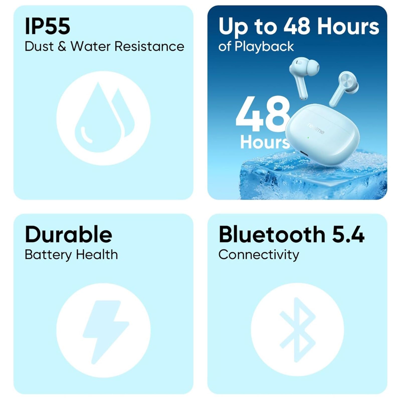 realme Buds T200x TWS Earbuds with Active Noise Cancellation (IP55 Dust & Water Resistance, Dual Device Connection, Frost Blue)_7