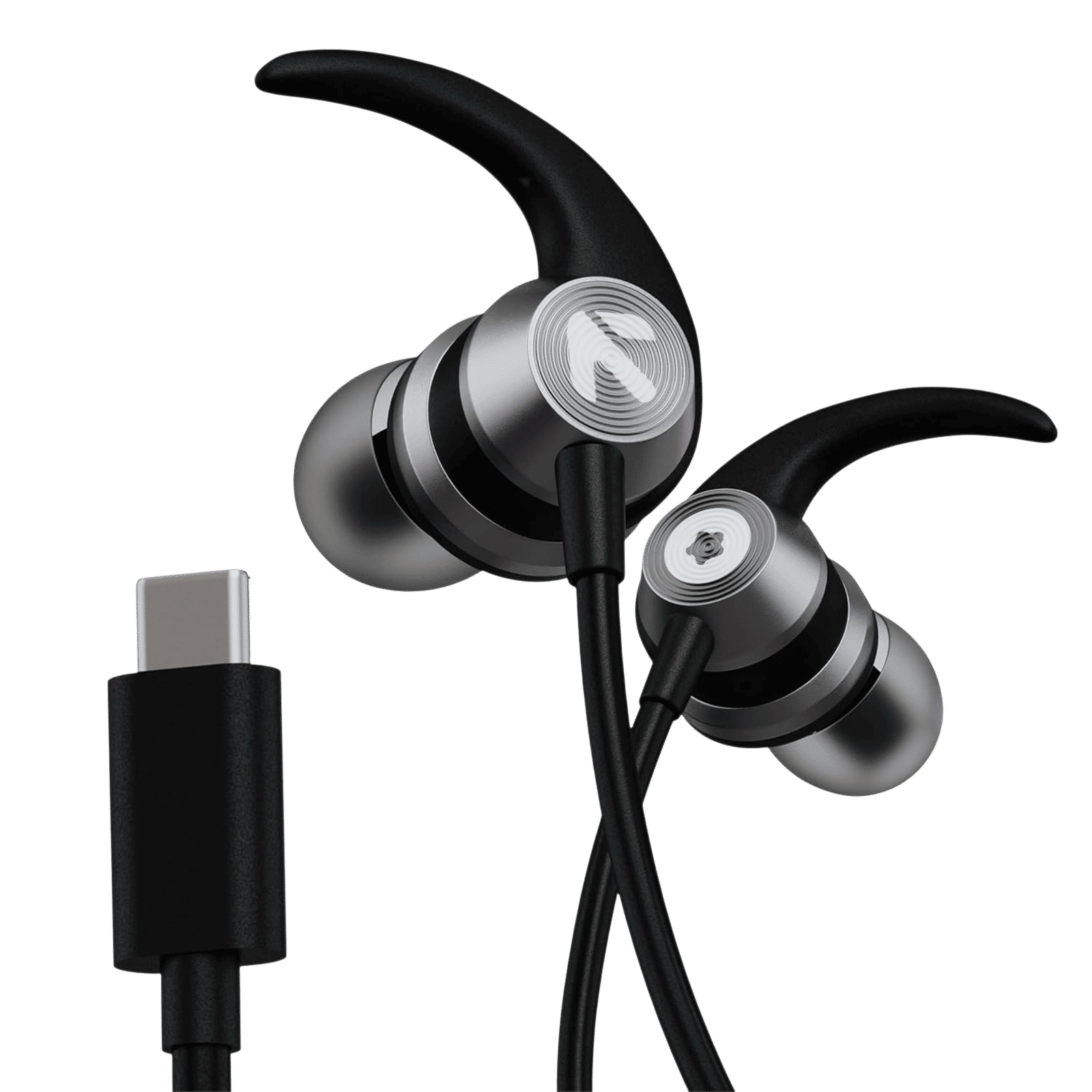 GOBOULT (formerly Boult) X1 Pro Wired Earphone with Mic (USB Type-C Connector, In Ear, Black)_1