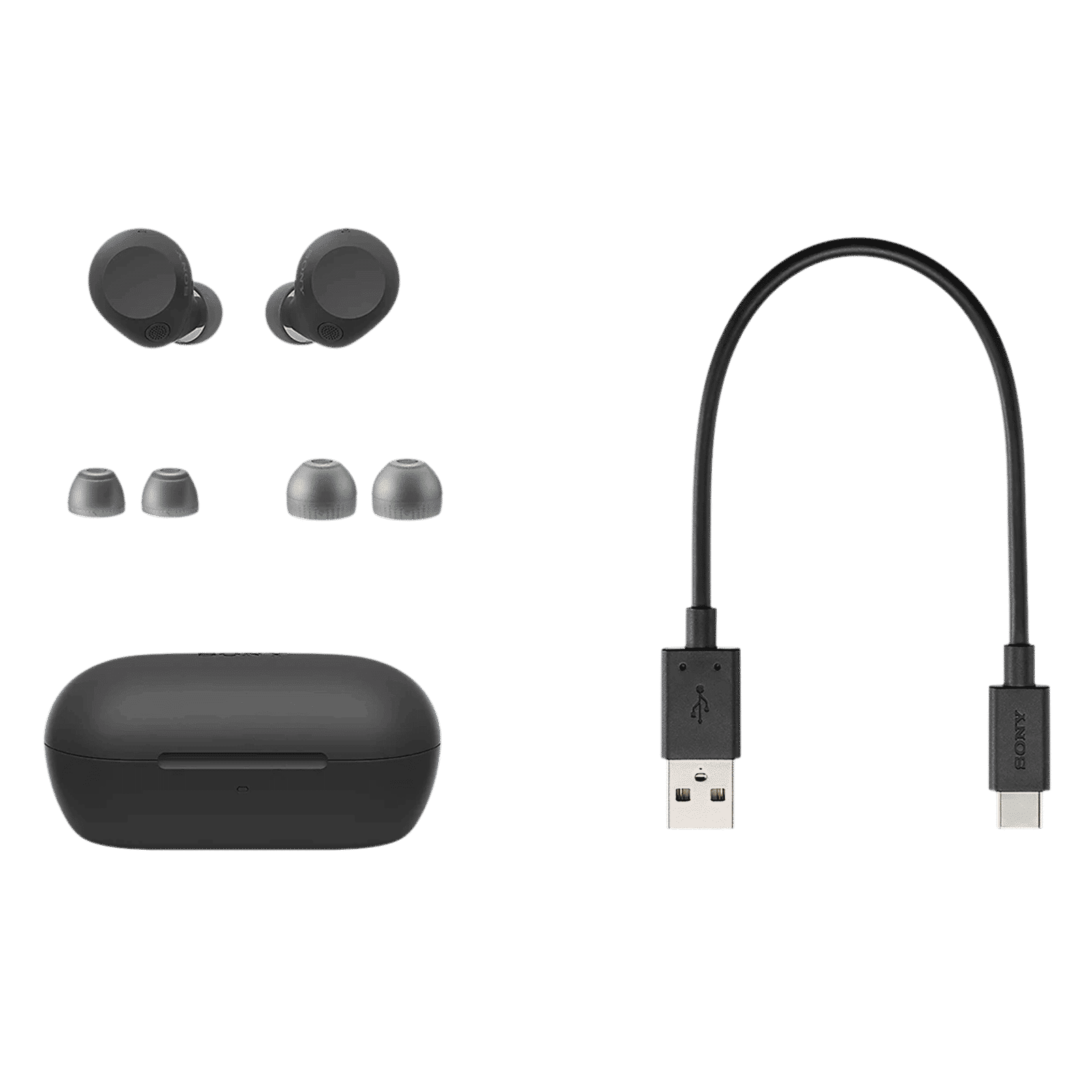 SONY WF-C710N TWS Earbuds with Advanced Noise Cancellation (IPX4 Water Resistant, Noise Sensor Technology, Black)_5
