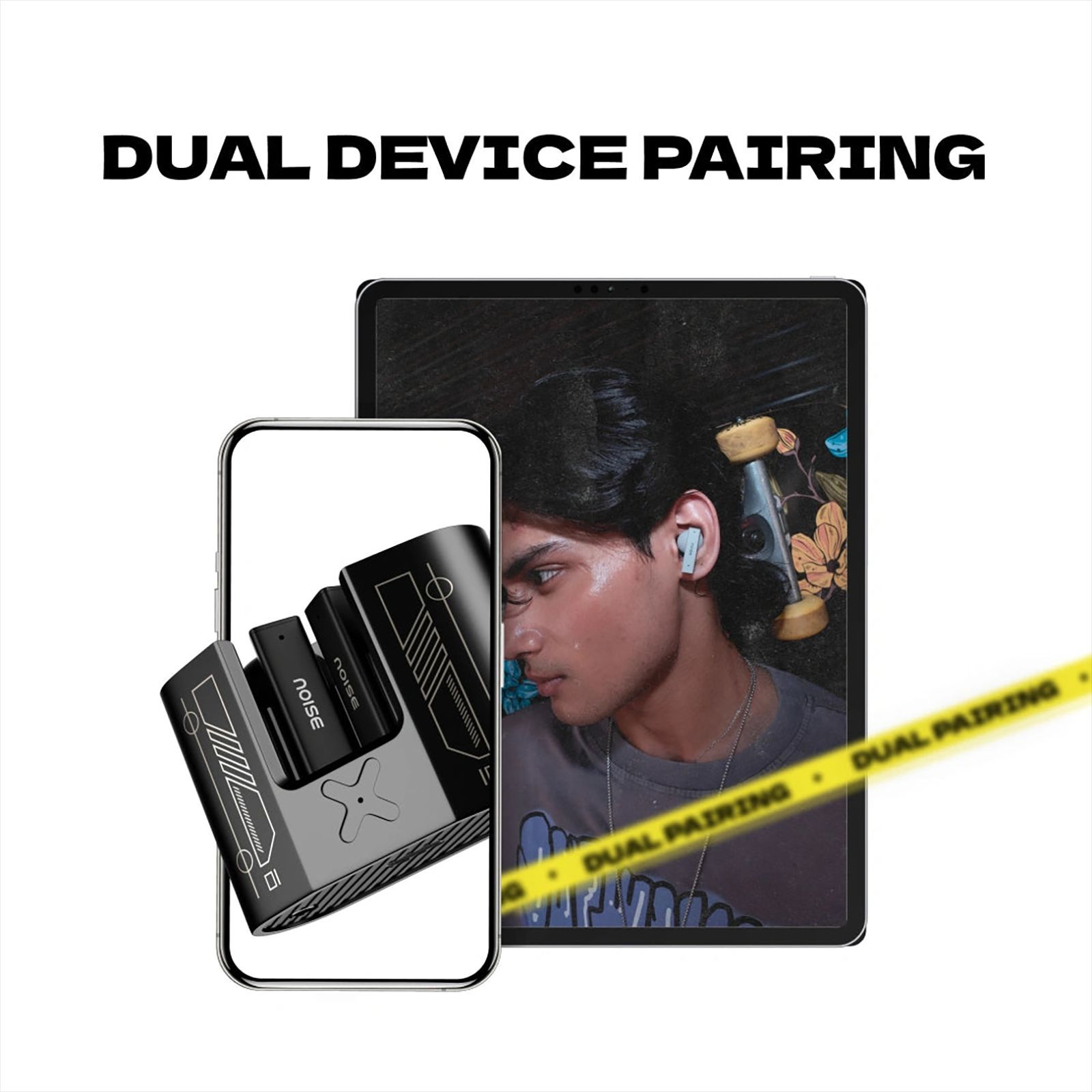 noise Buds Marine AUDHDPHNBUDSMARINE TWS Earbuds with Active Noise Cancellation (IPX4 Water Resistant, Dual Pairing, Marine Black) noise Buds Marine AUDHDPHNBUDSMARINE TWS Earbuds with Active Noise Cancellation (IPX4 Water Resistant, Dual Pairing, Marine Black)_7