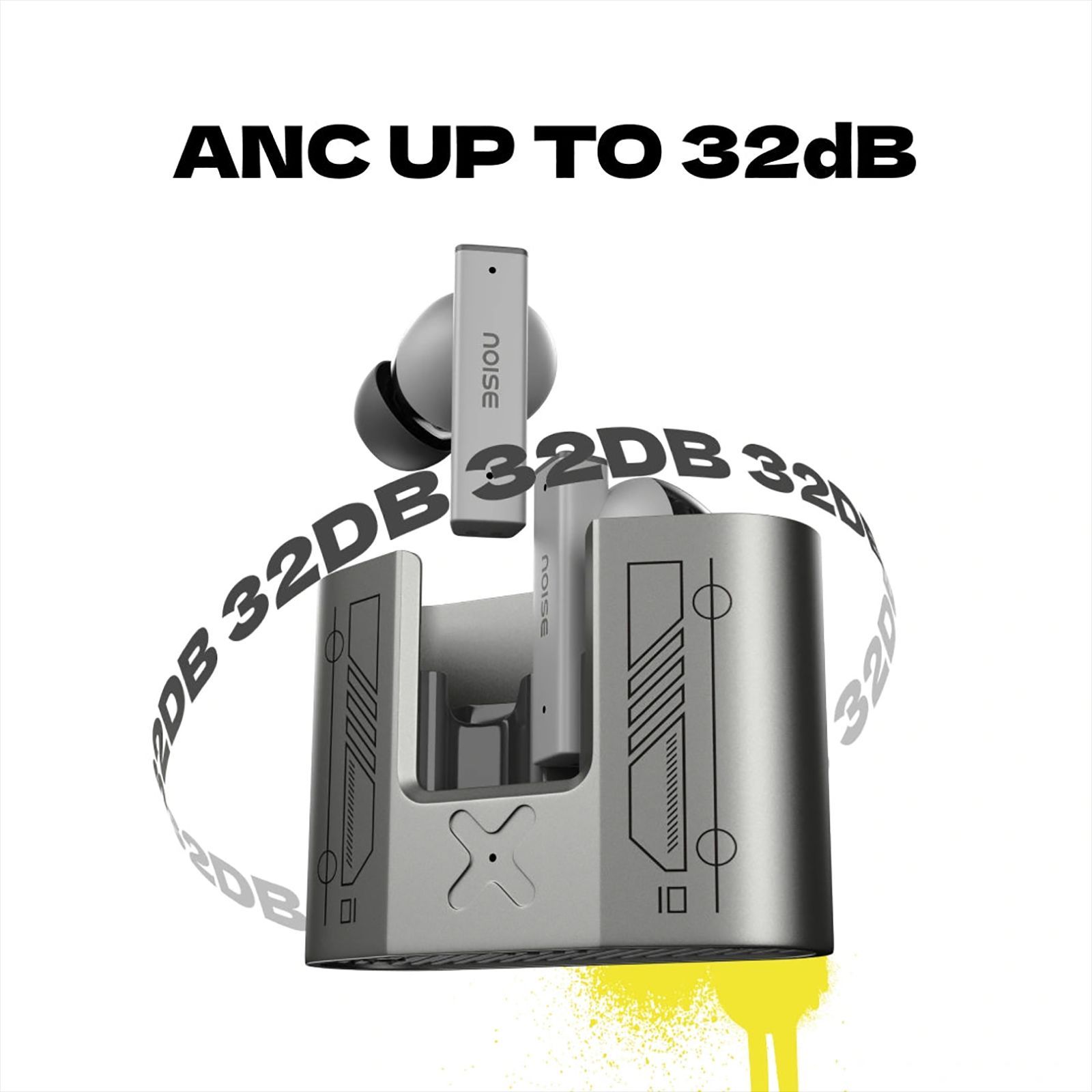 noise Buds Marine TWS Earbuds with Active Noise Cancellation (IPX4 Water Resistant, Dual Pairing, Marine Grey)_6