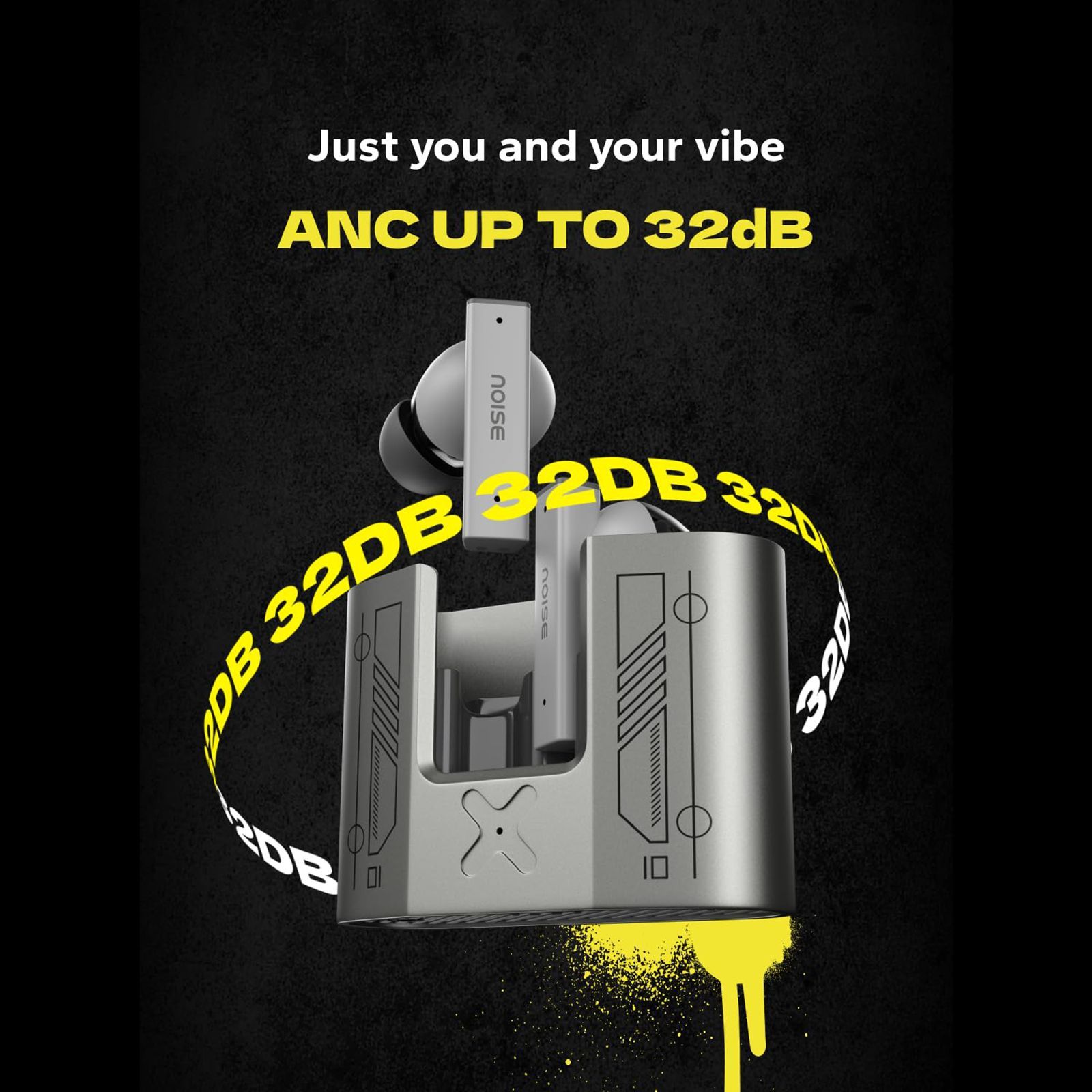 noise Buds Marine TWS Earbuds with Active Noise Cancellation (IPX4 Water Resistant, Dual Pairing, Marine Grey)_10