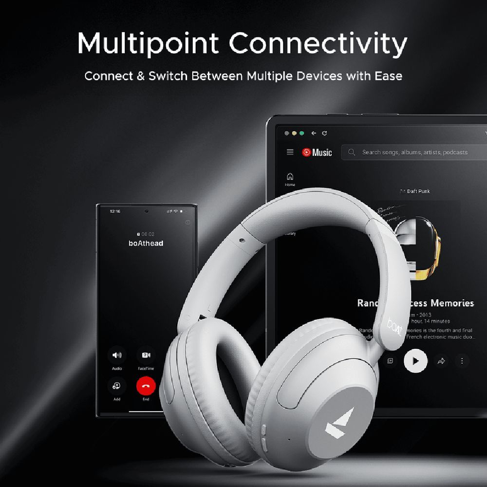 boAt Rockerz 650 Pro Bluetooth Headphone with Mic (80 Hours Playback, Over Ear, Silver Frost)_12