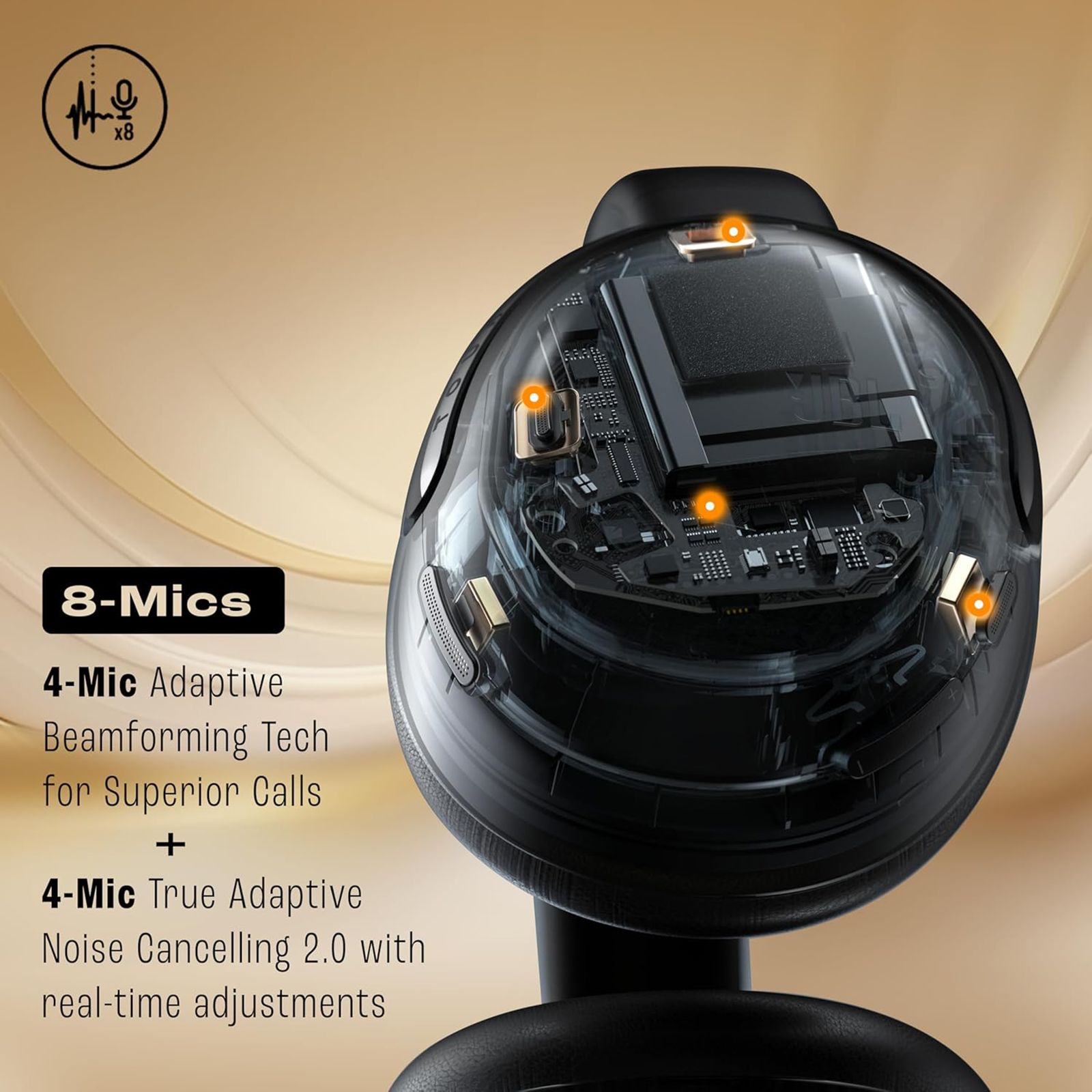 JBL Tour One M3 Bluetooth Headphone with Mic (Adaptive Noise Cancellation, Over Ear, Latte)_17