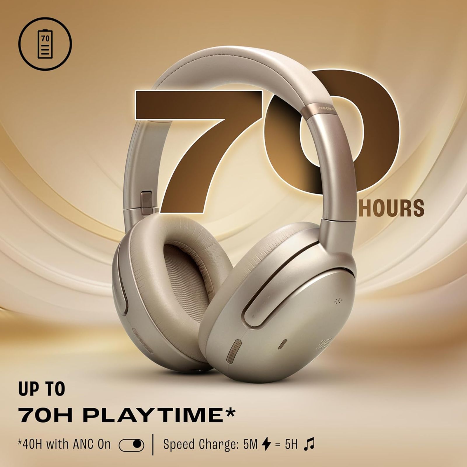 JBL Tour One M3 Bluetooth Headphone with Mic (Adaptive Noise Cancellation, Over Ear, Latte)_20